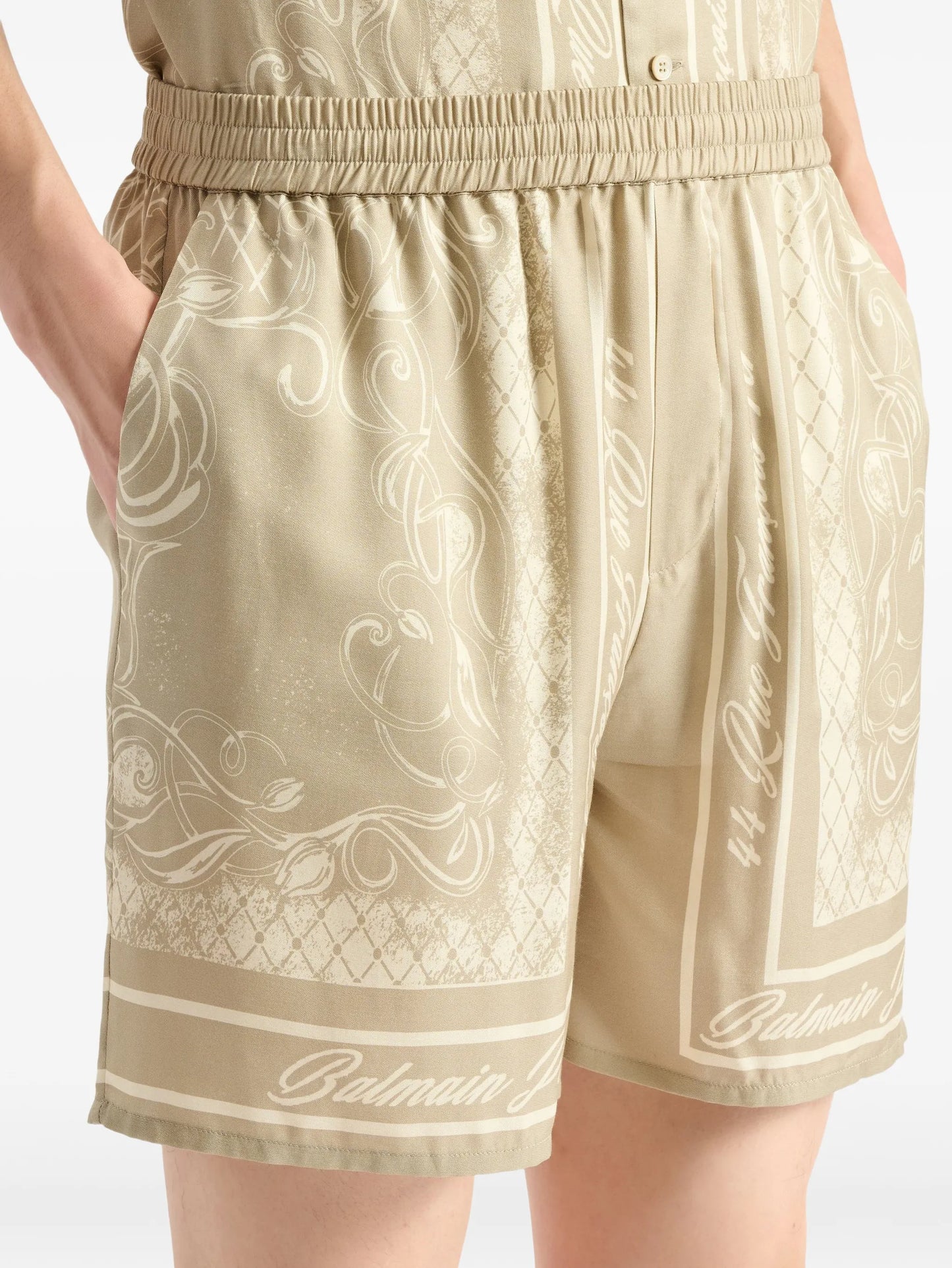 printed Foulard pyjama shorts
