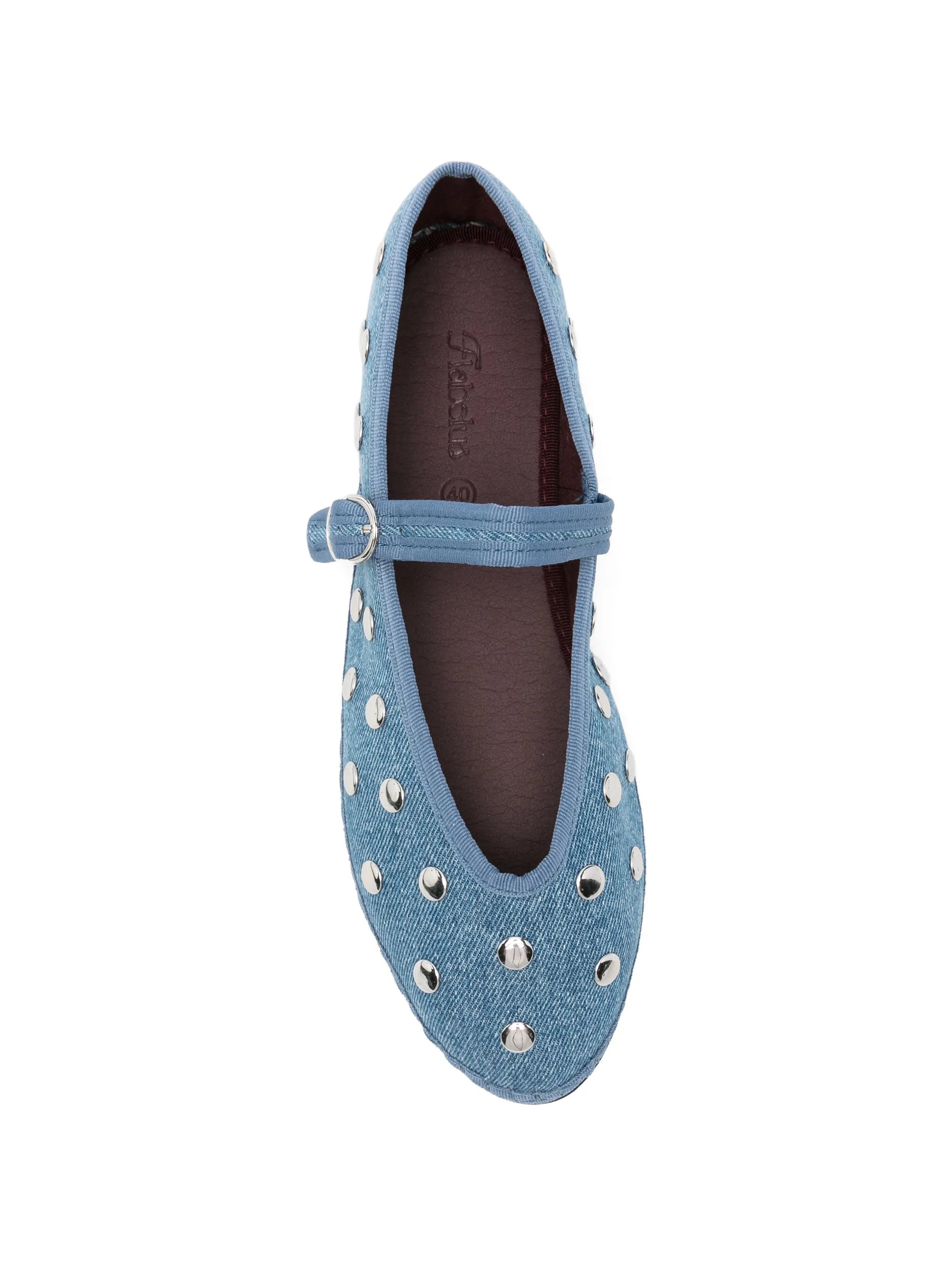 Mae stud-embellished ballet flats
