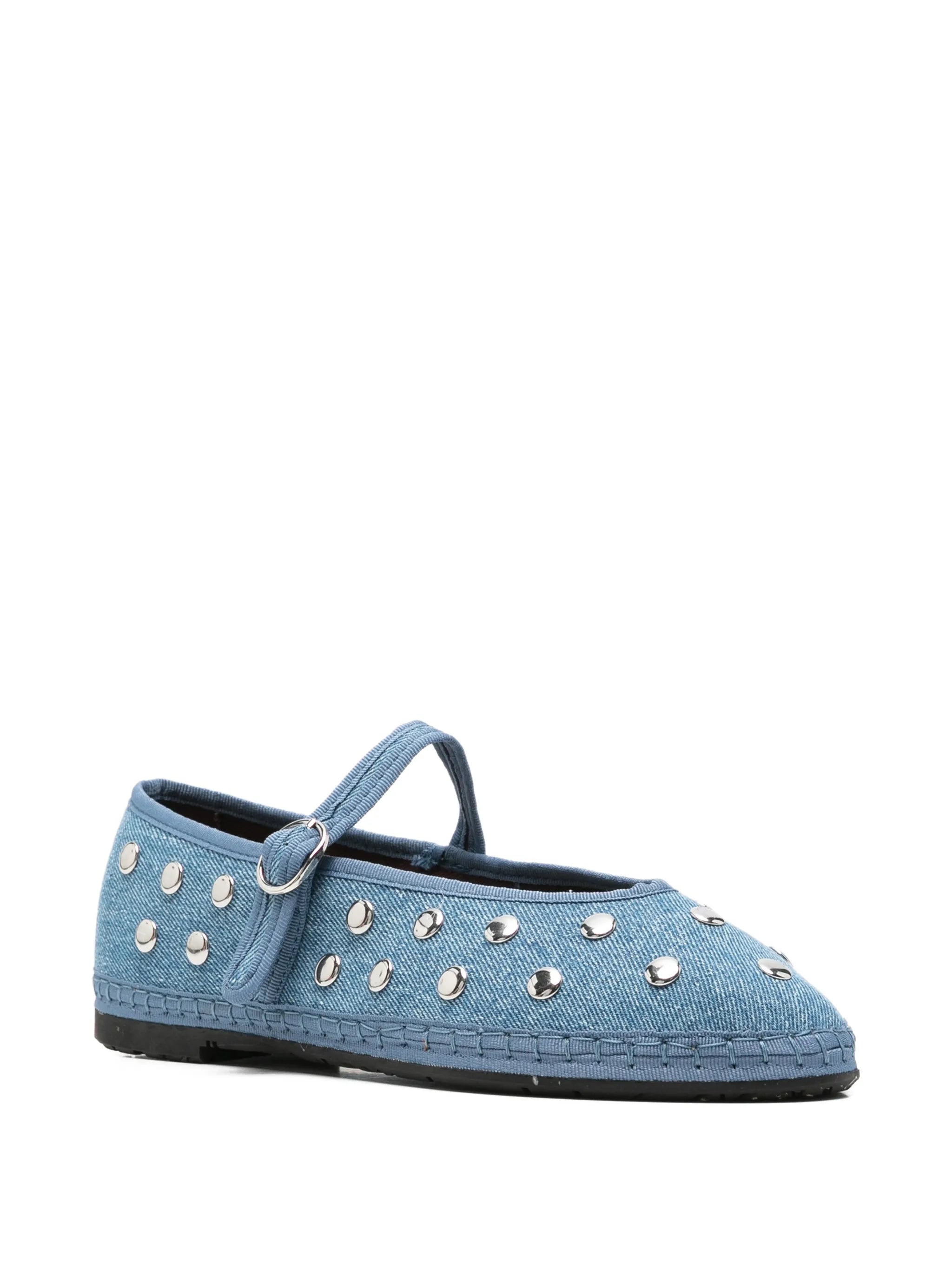 Mae stud-embellished ballet flats