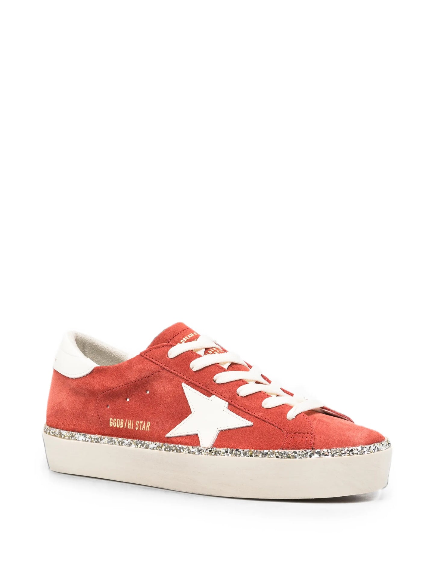 Hi Star glitter-trim sneakers