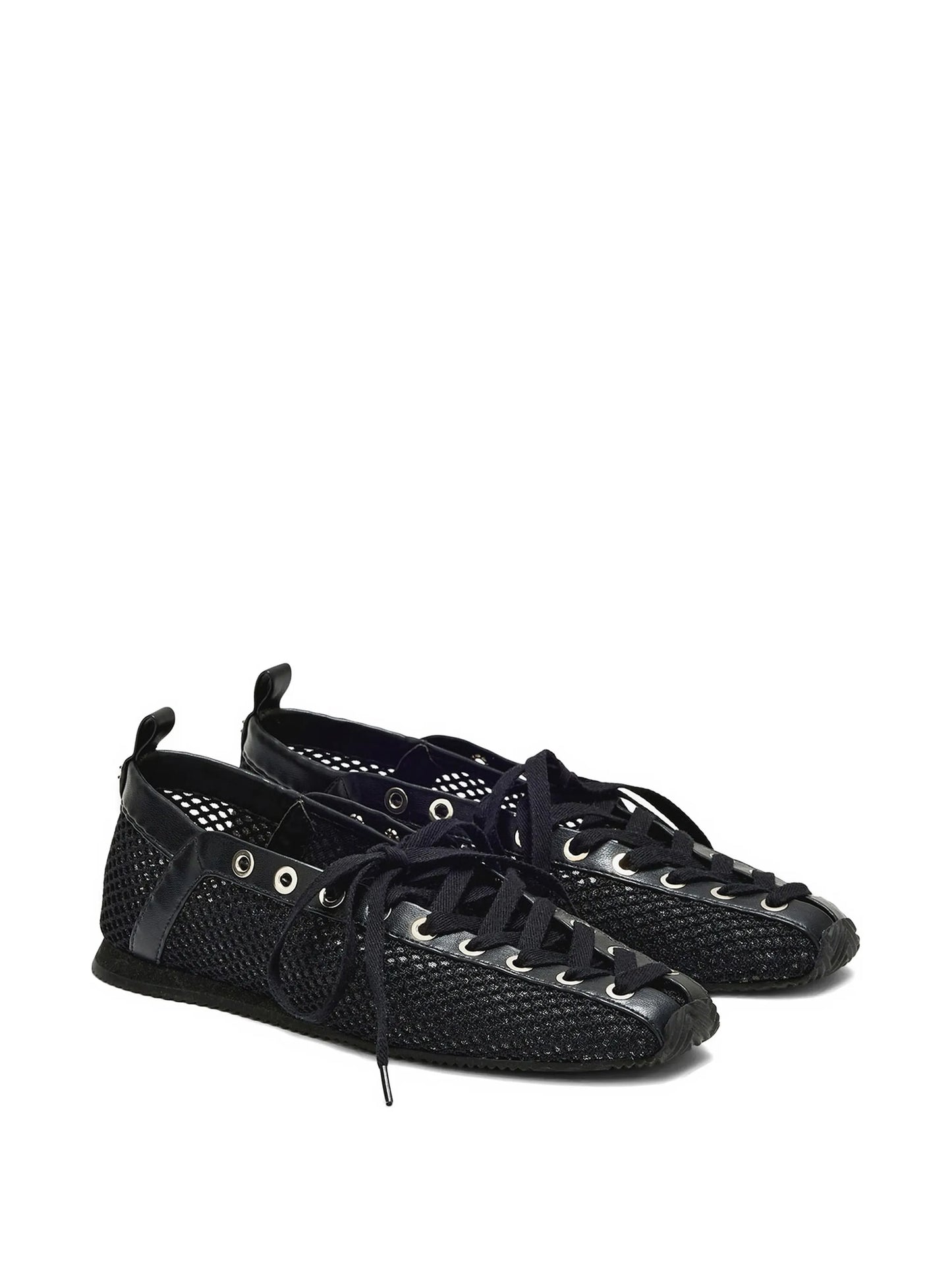 mesh ballet flats
