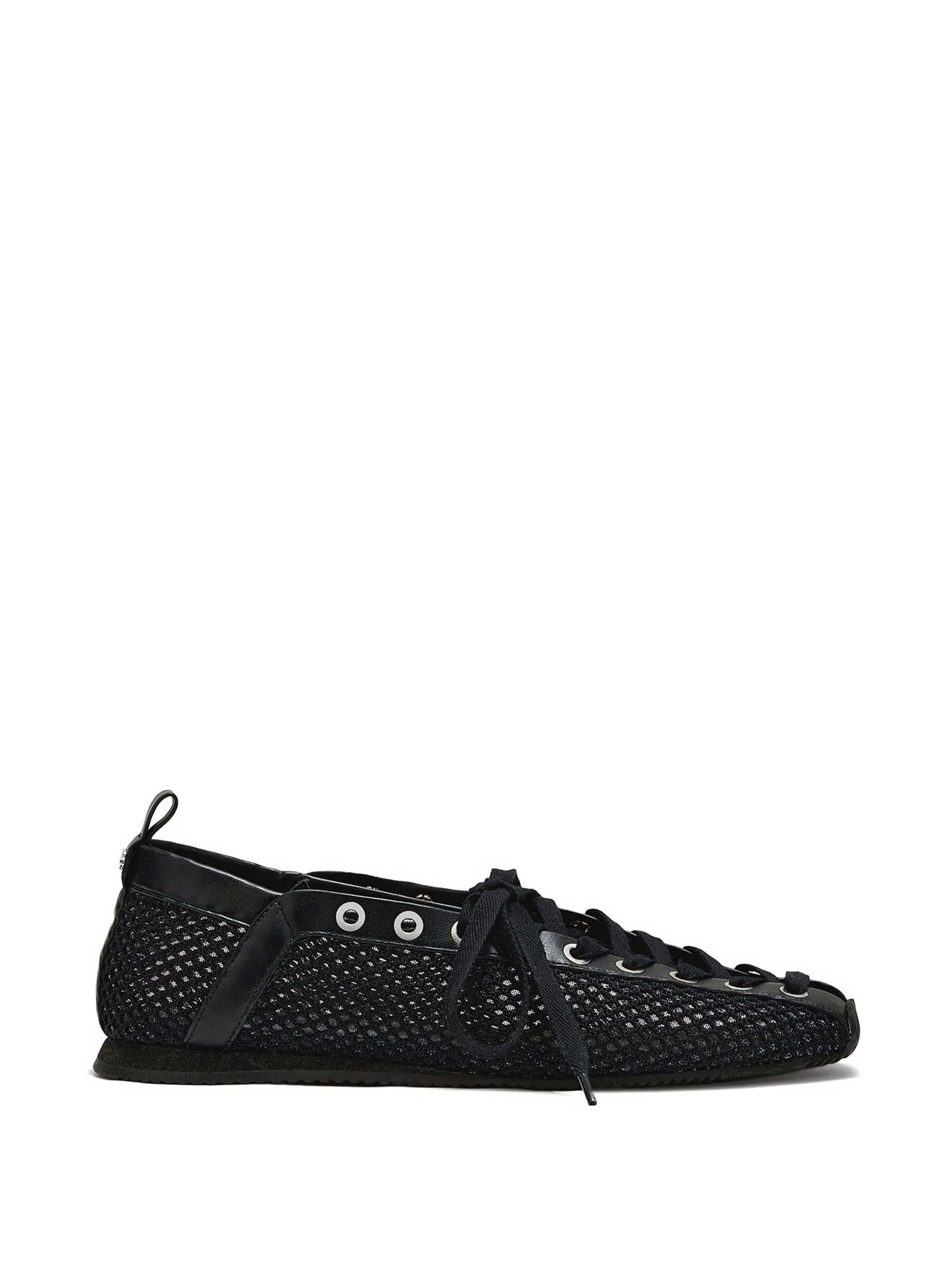 mesh ballet flats