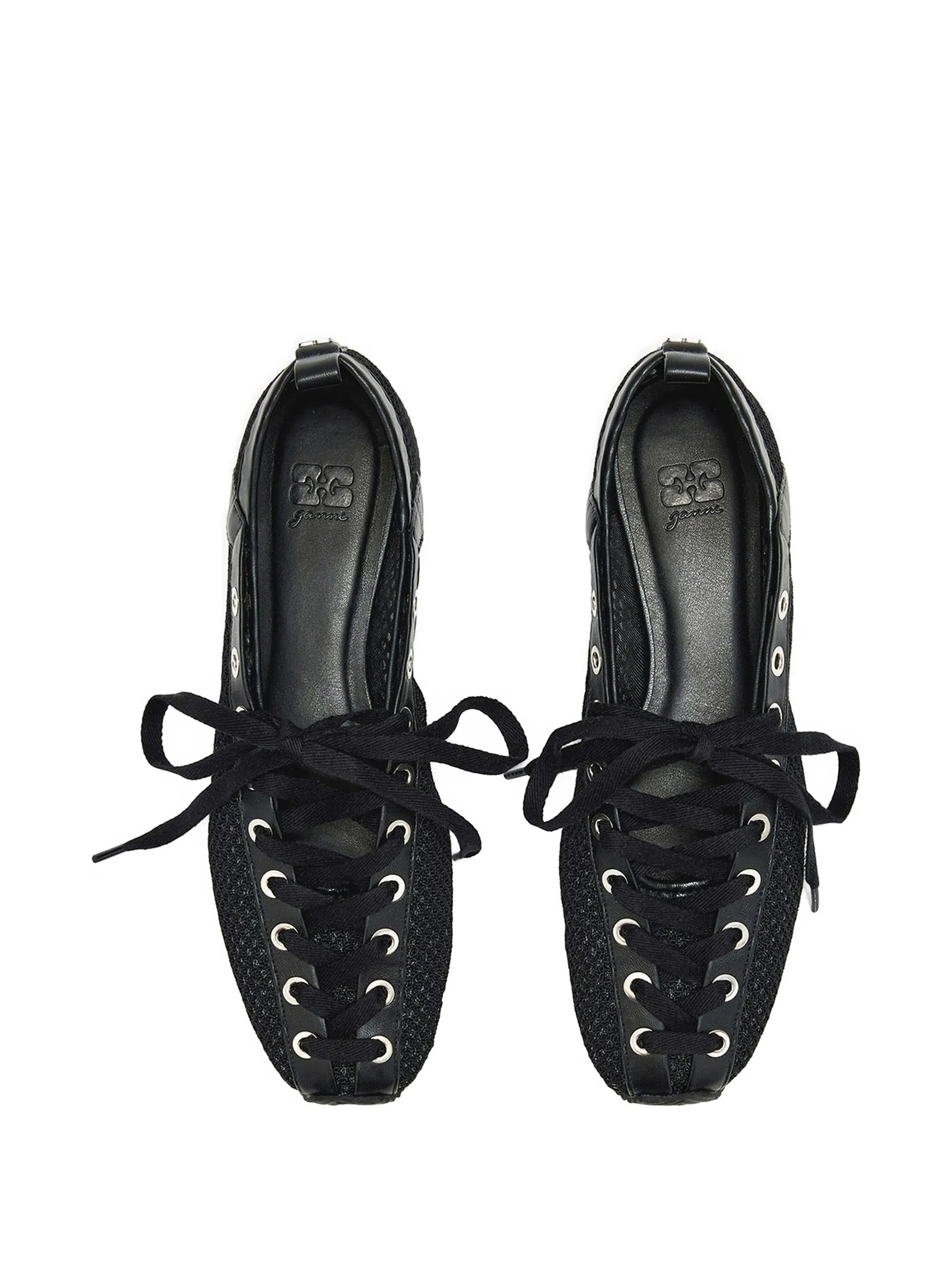 mesh ballet flats
