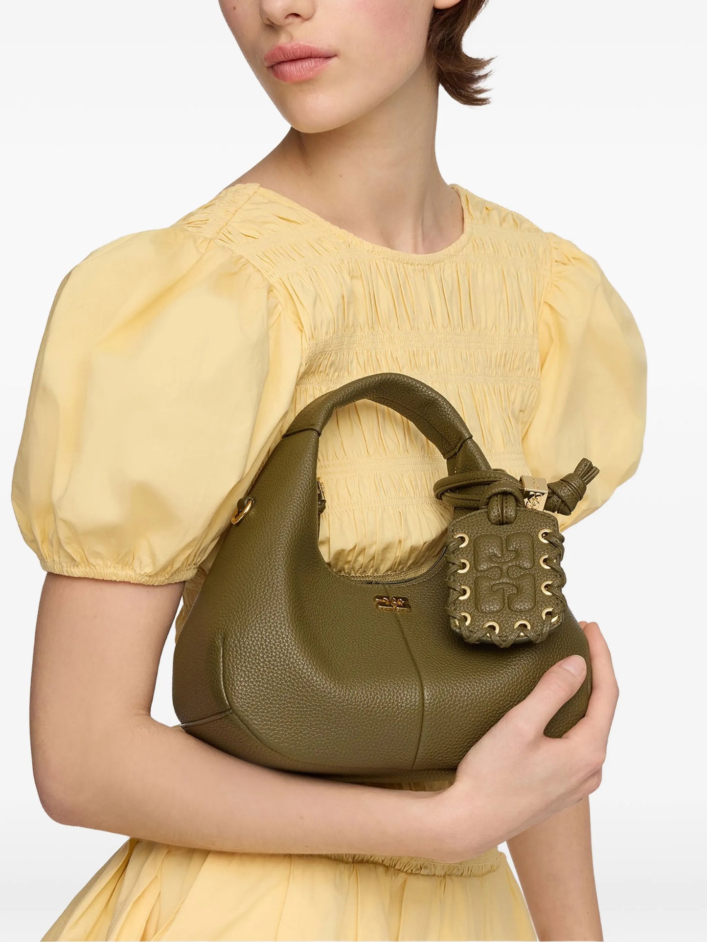 mini logo-plaque tote bag