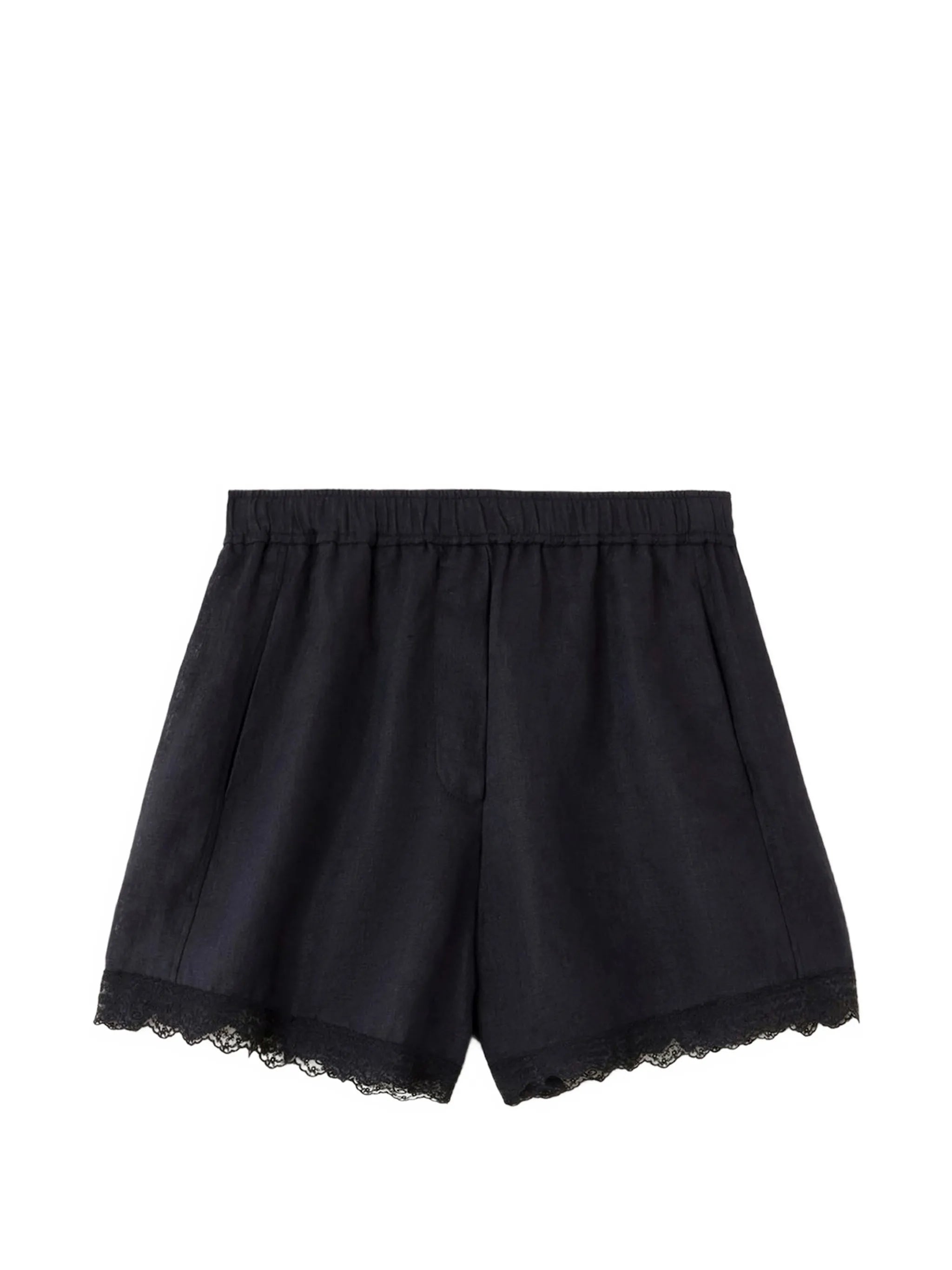 lace-trim shorts