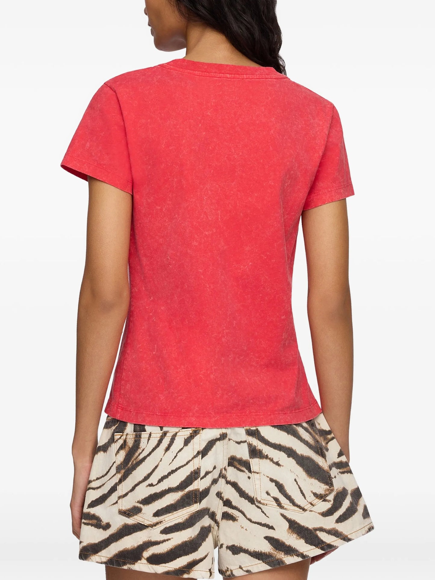 cherry-print T-shirt