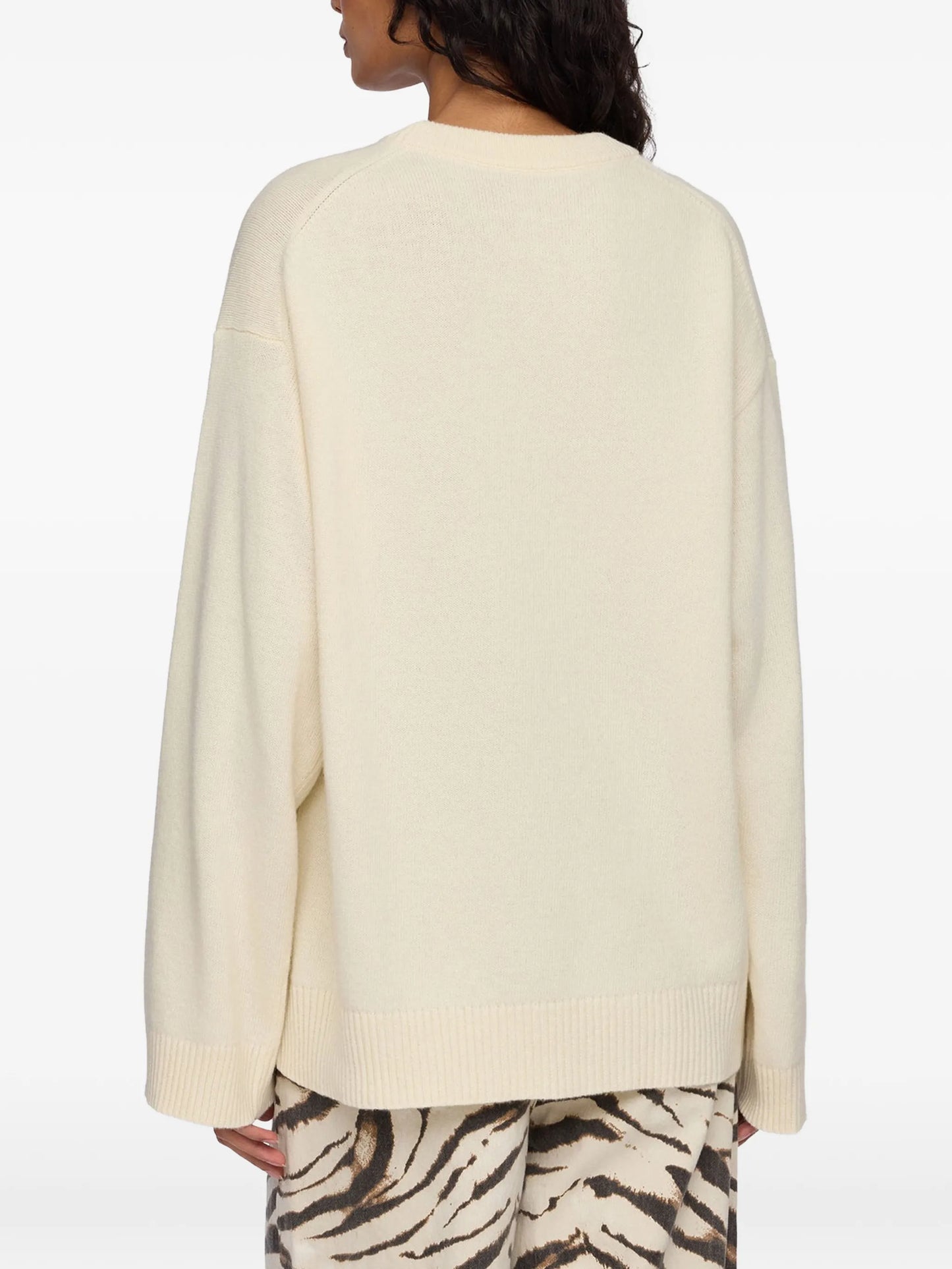 strawberry-motif intarsia-knit sweater