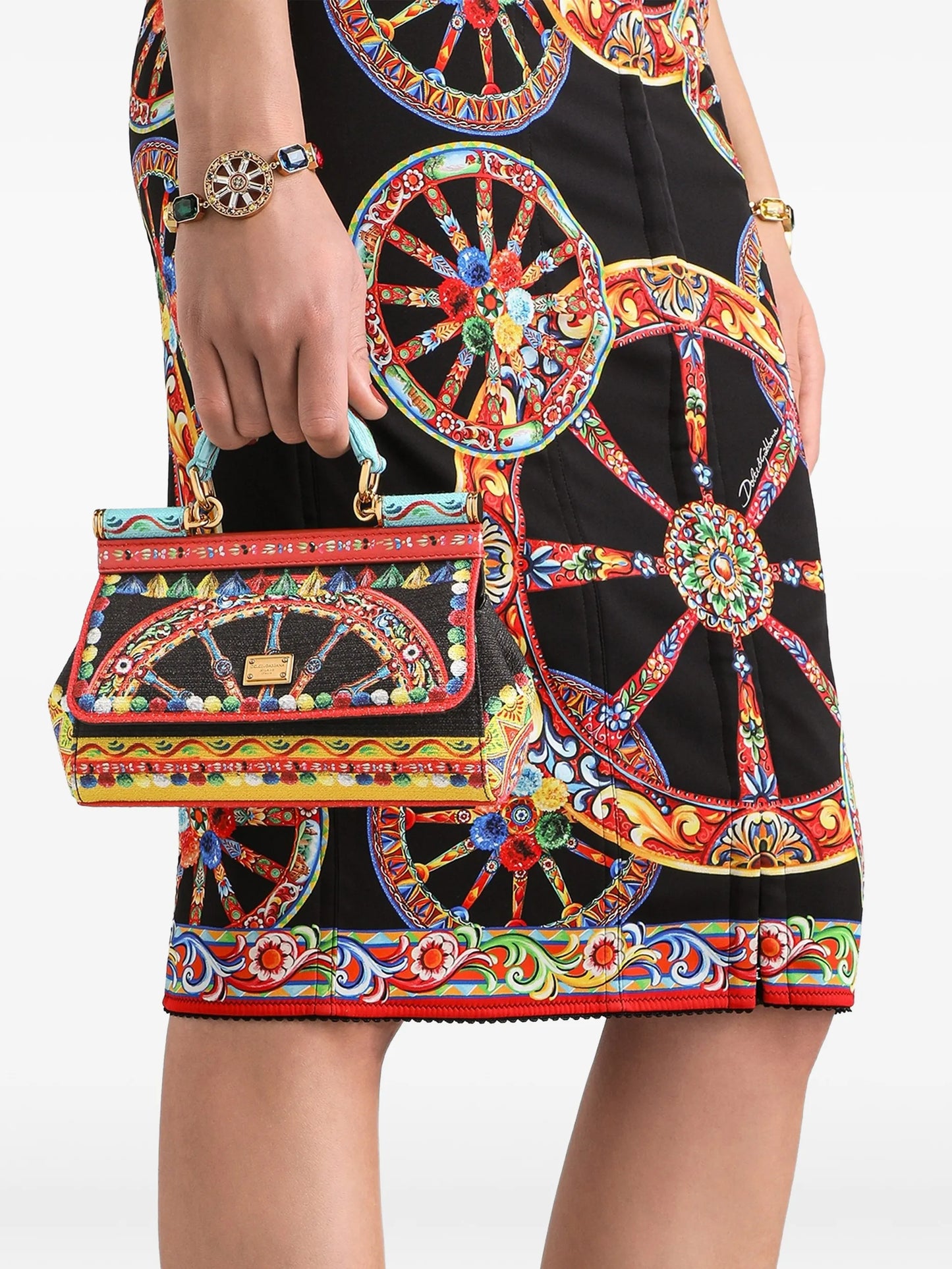 mini Carretto-print Sicily handbag