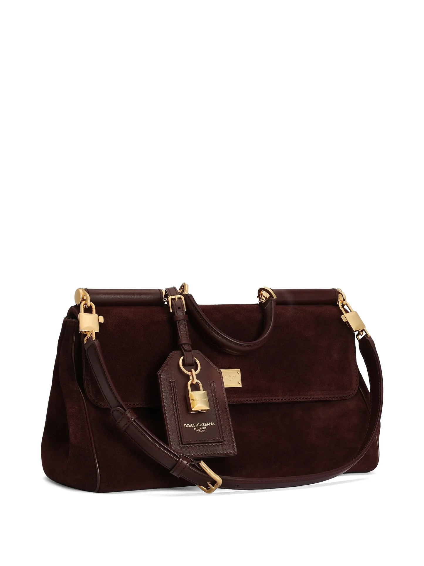 medium My Sicily handbag in split-calfskin