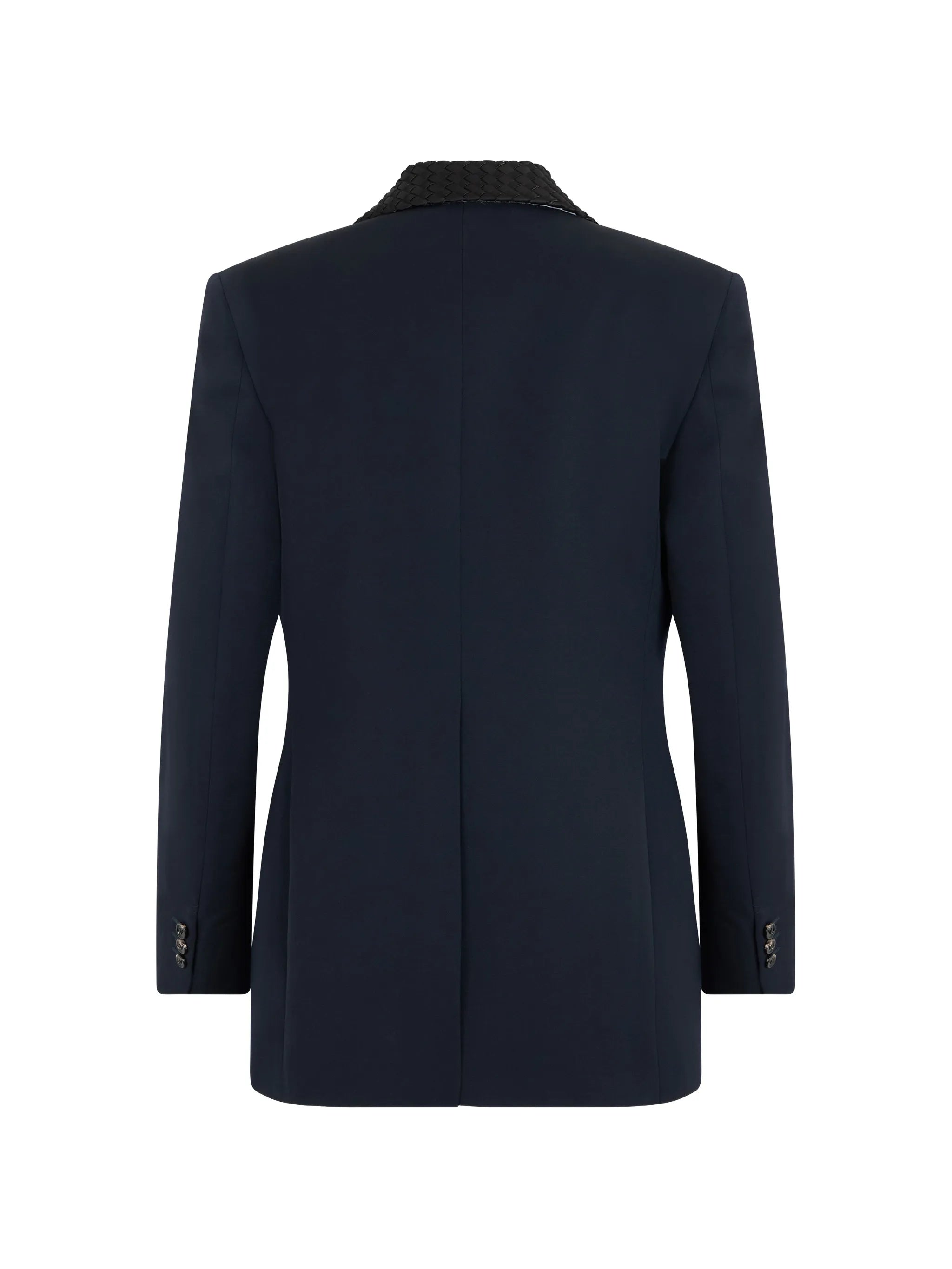 Intrecciato lapel jacket