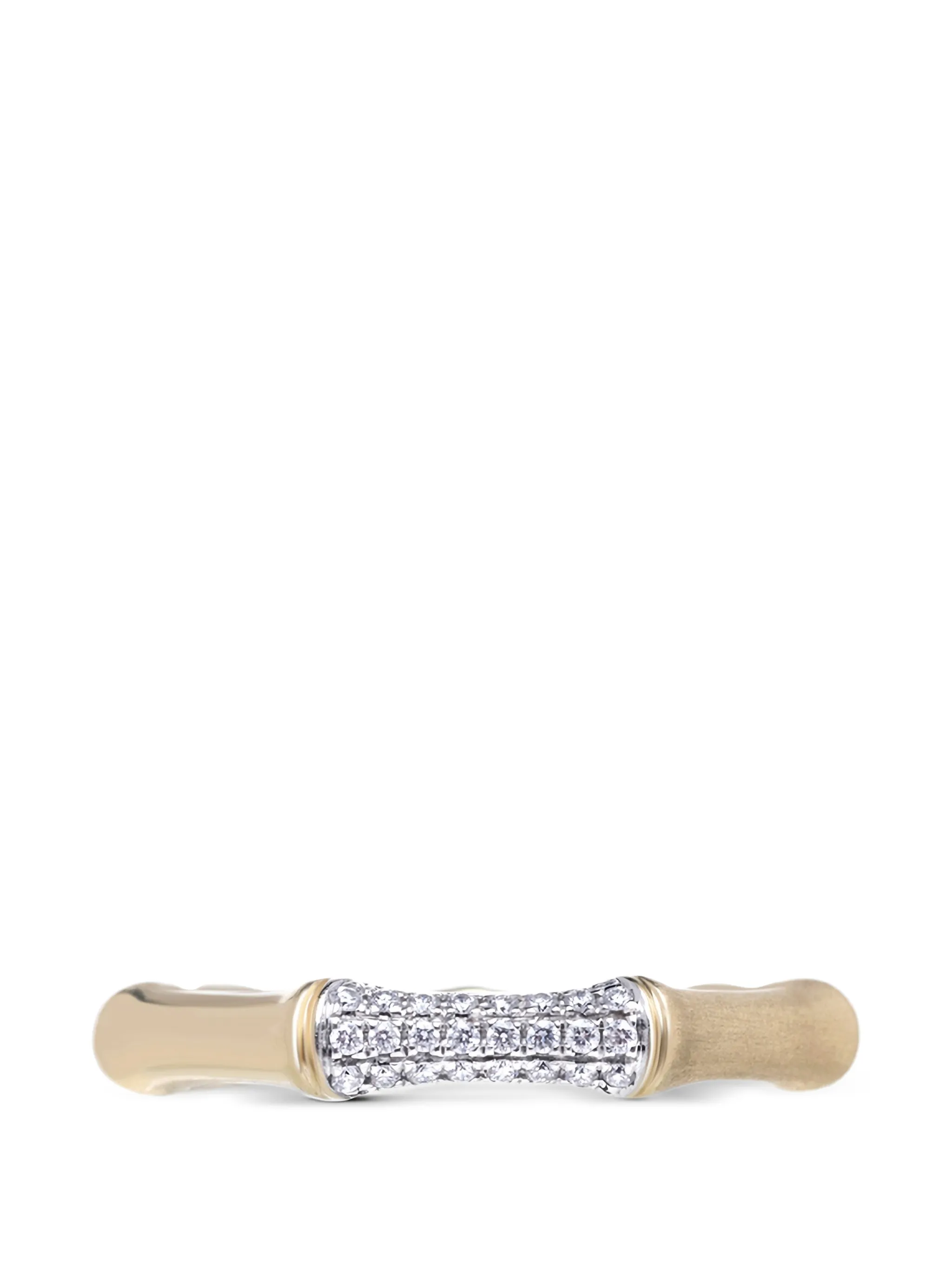 Bamboo diamond ring