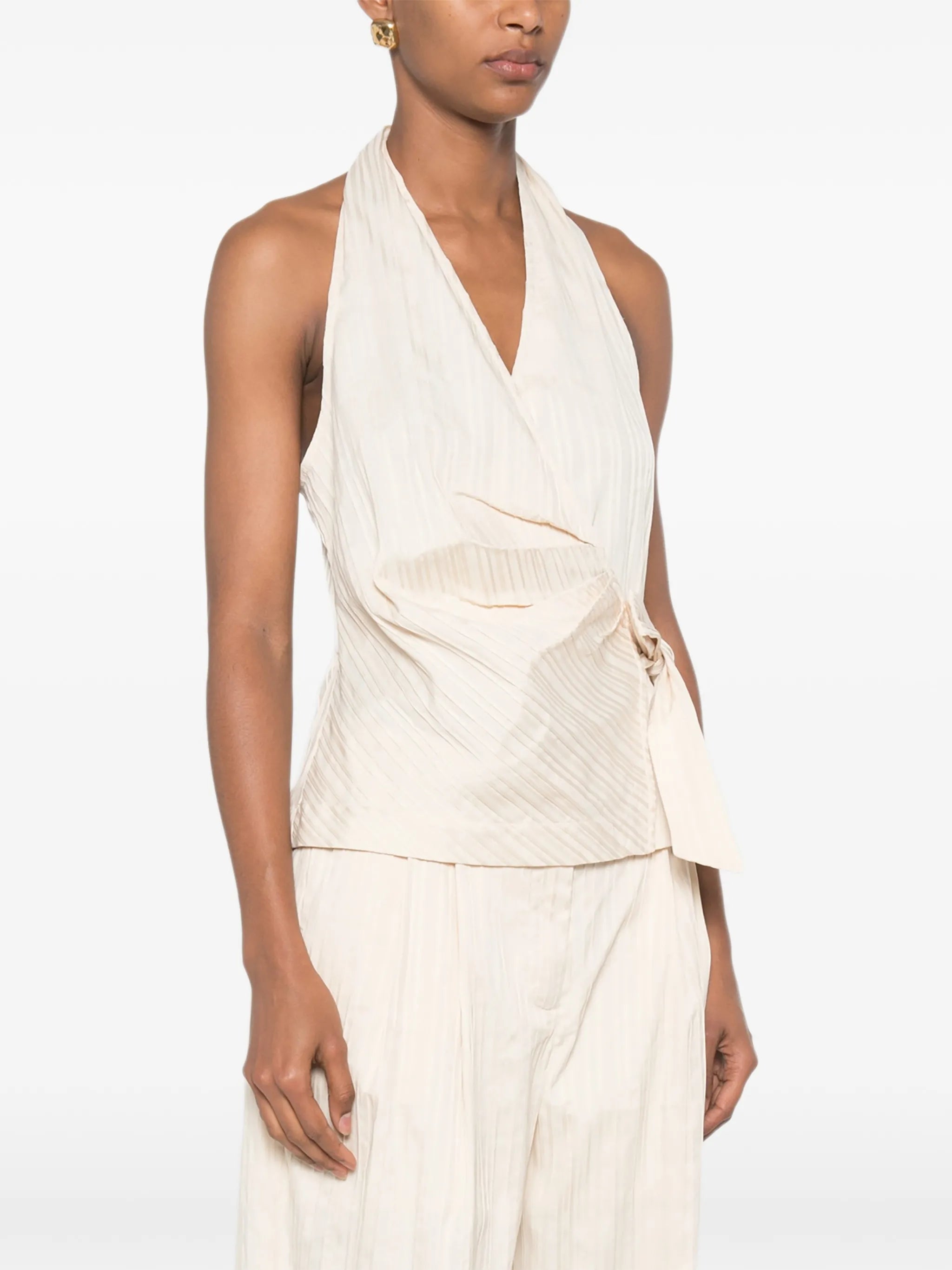 Bria wrap-style top