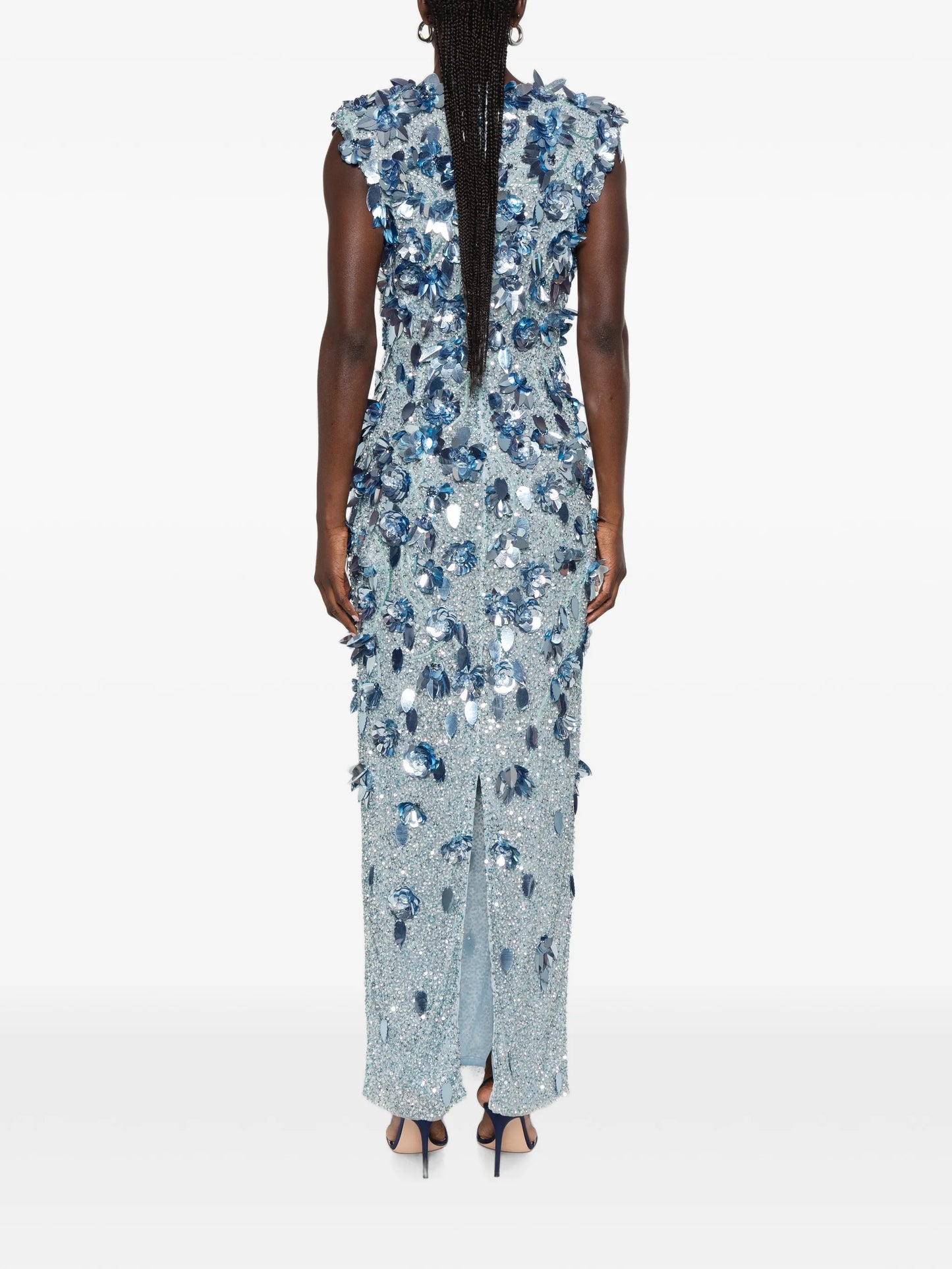 Hugo floral-embellished maxi dress