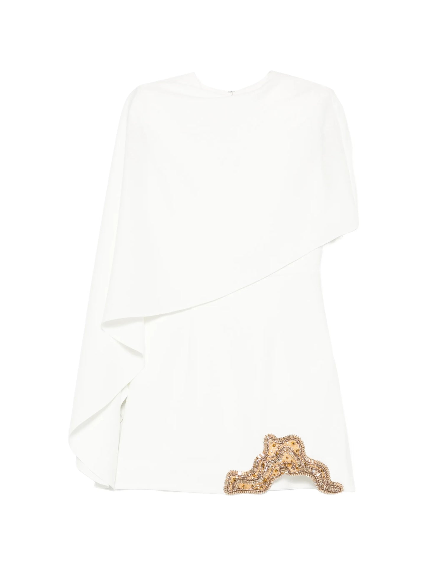 Amari cape-detail mini dress
