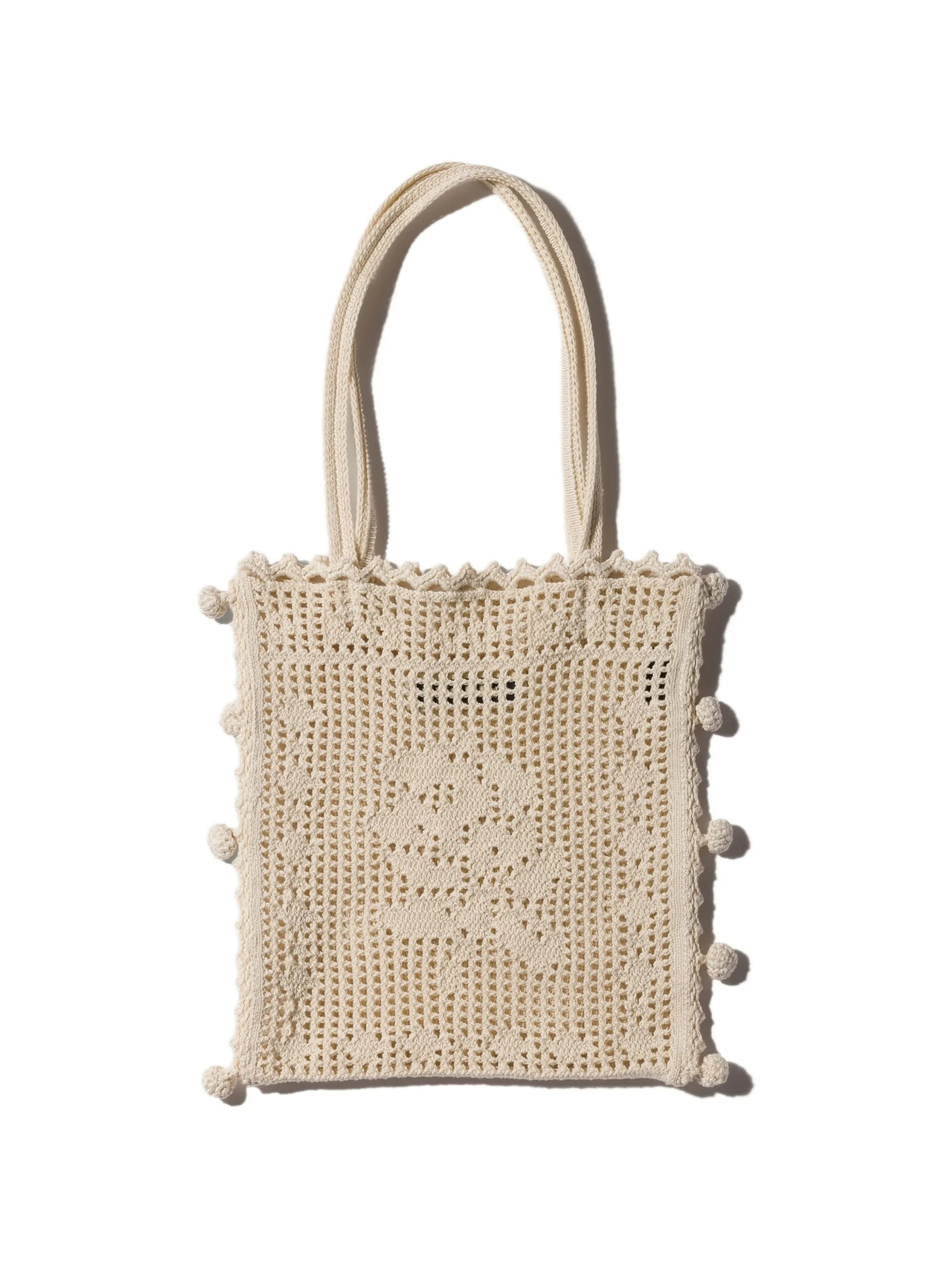 cotton crochet handbag