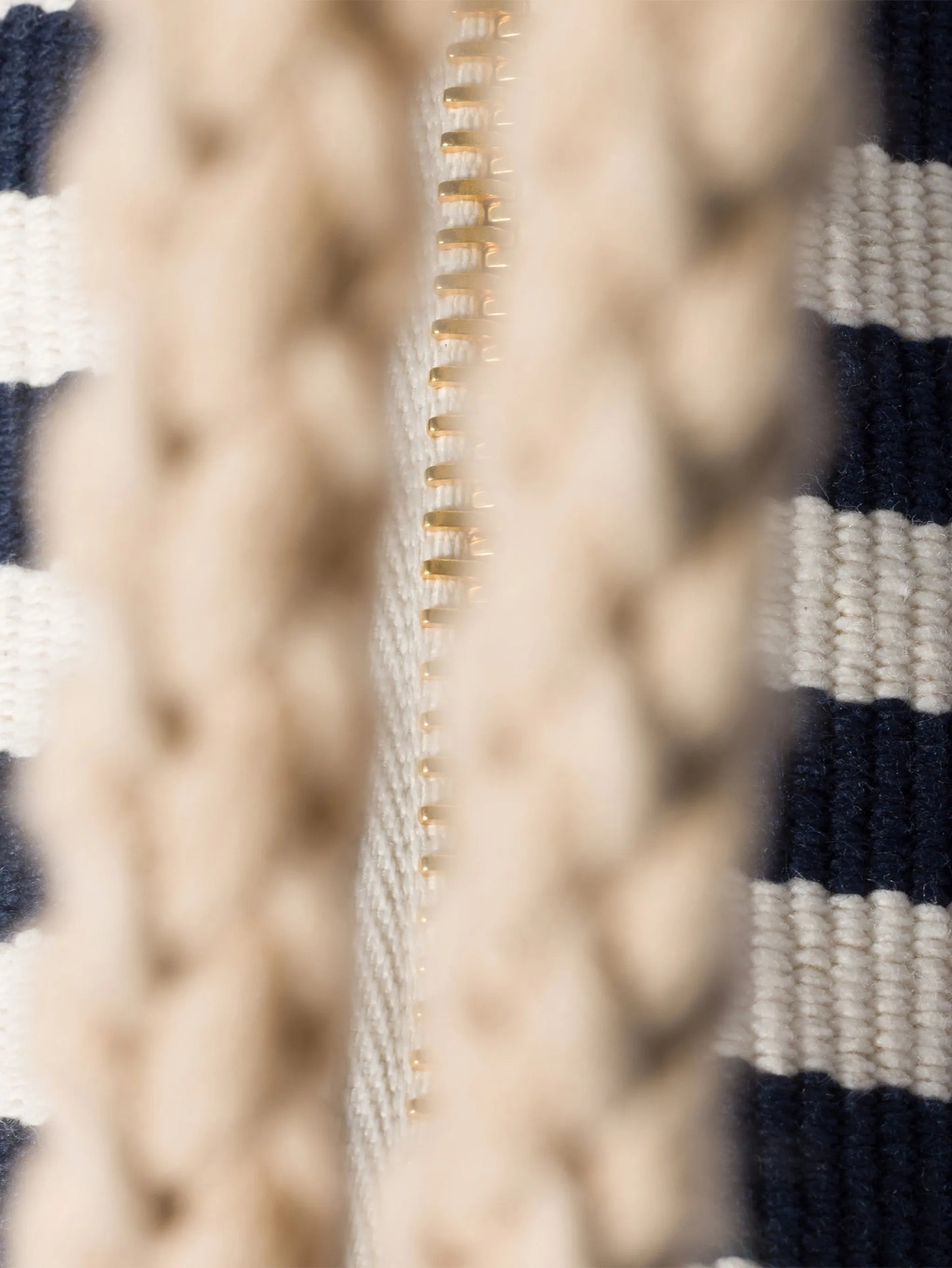 cotton and leather pouch