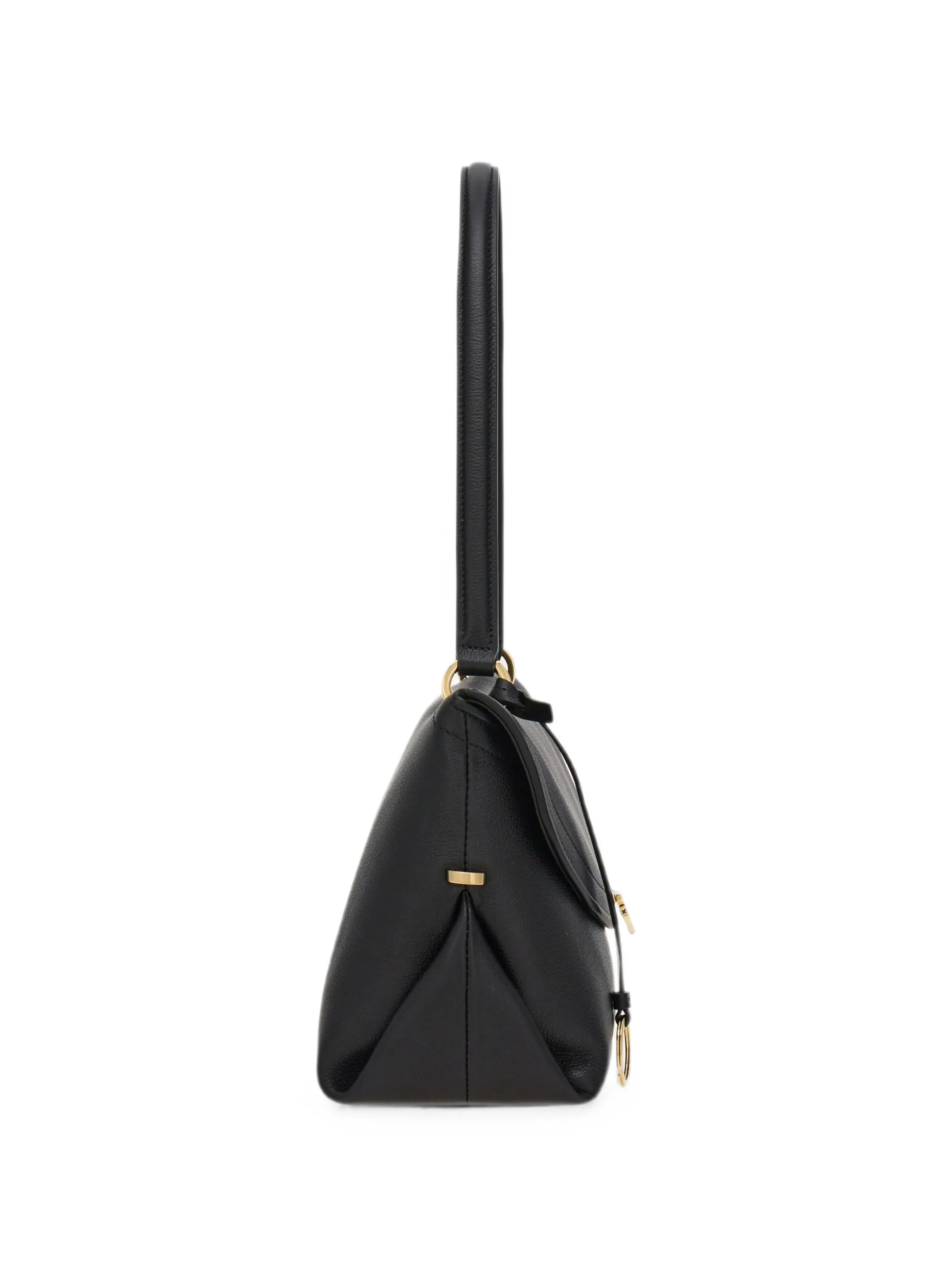 Gancini pebbled-leather shoulder bag
