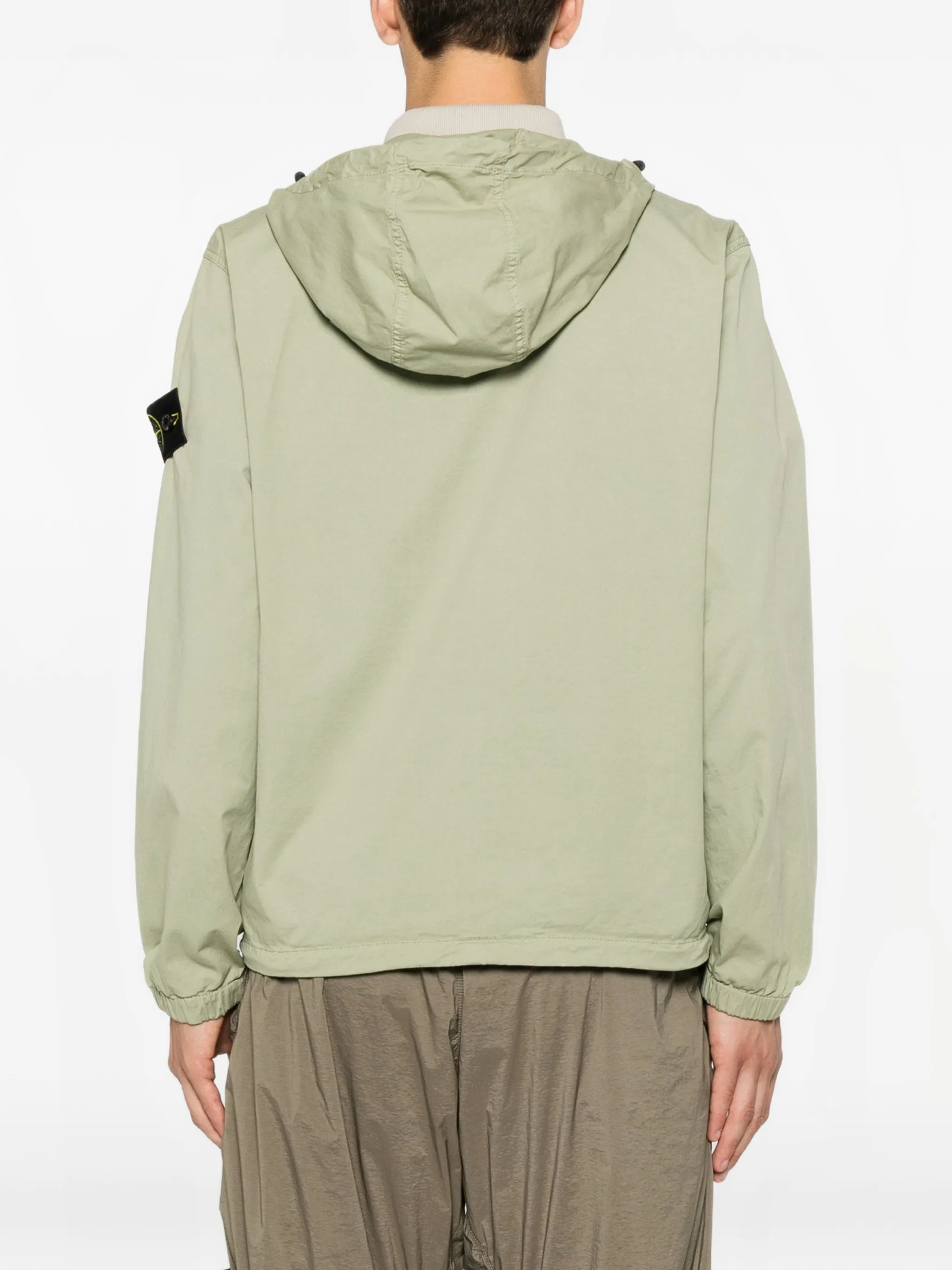 logo-patch hooded jacket