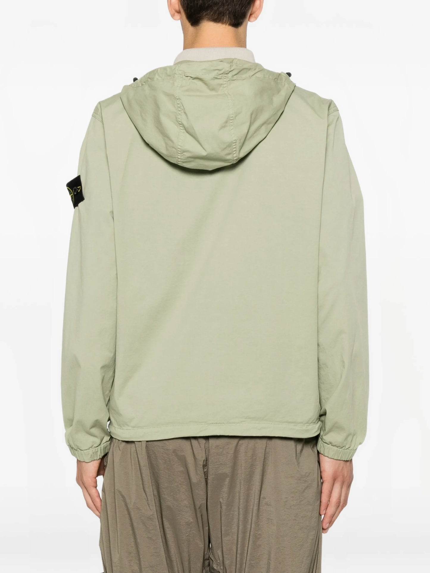 logo-patch hooded jacket