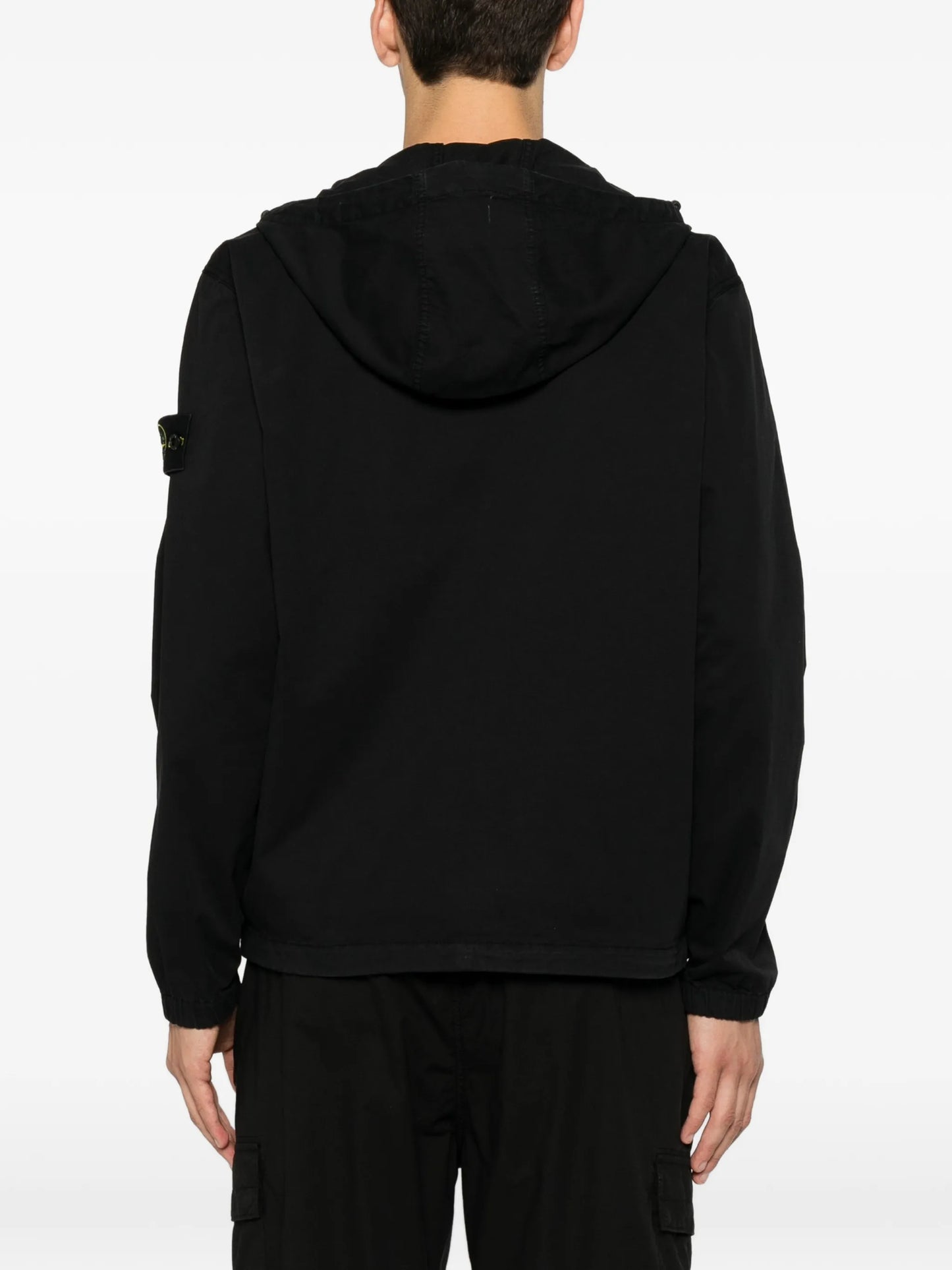 logo-patch hooded jacket
