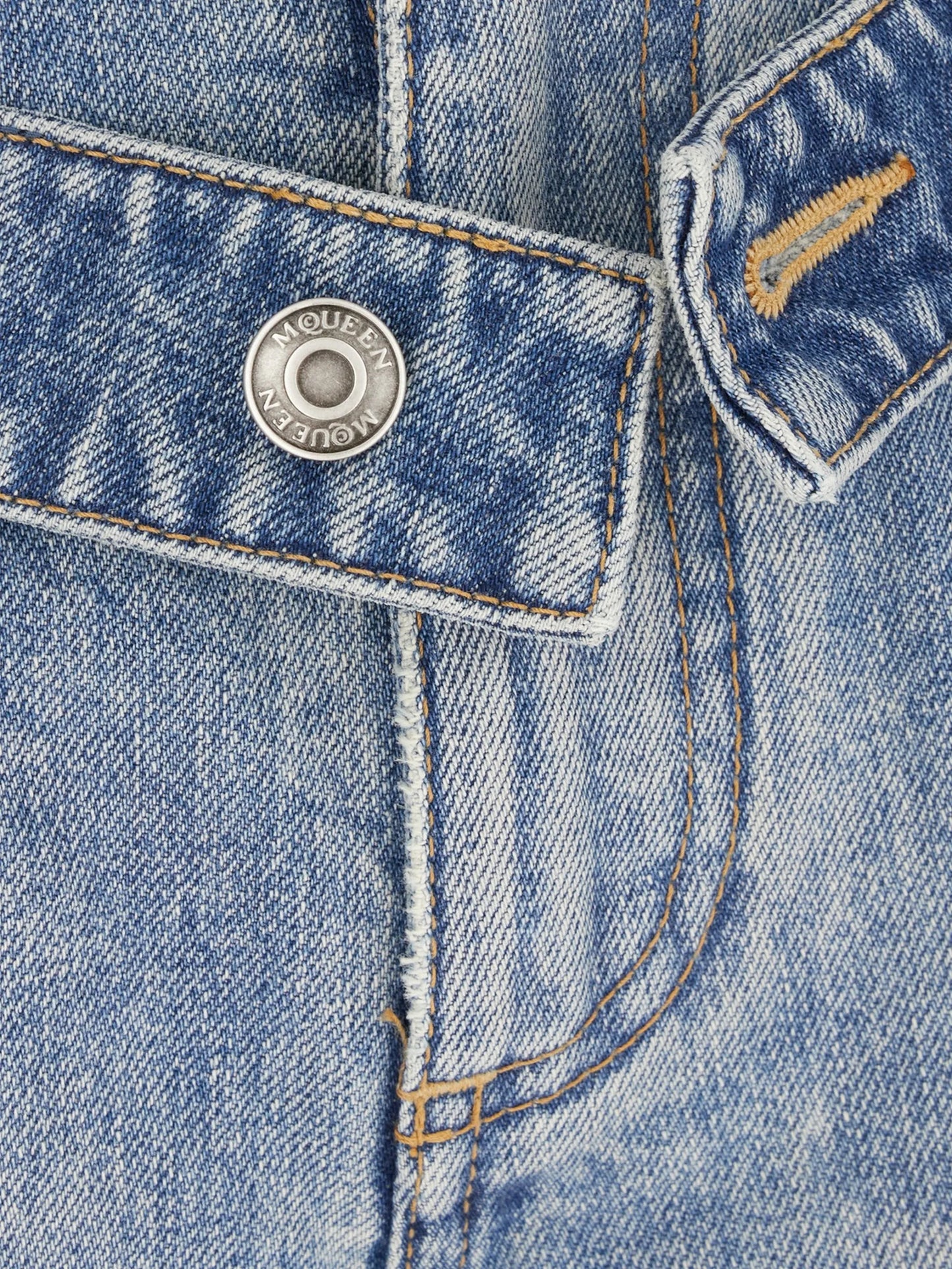 faded-effect jeans