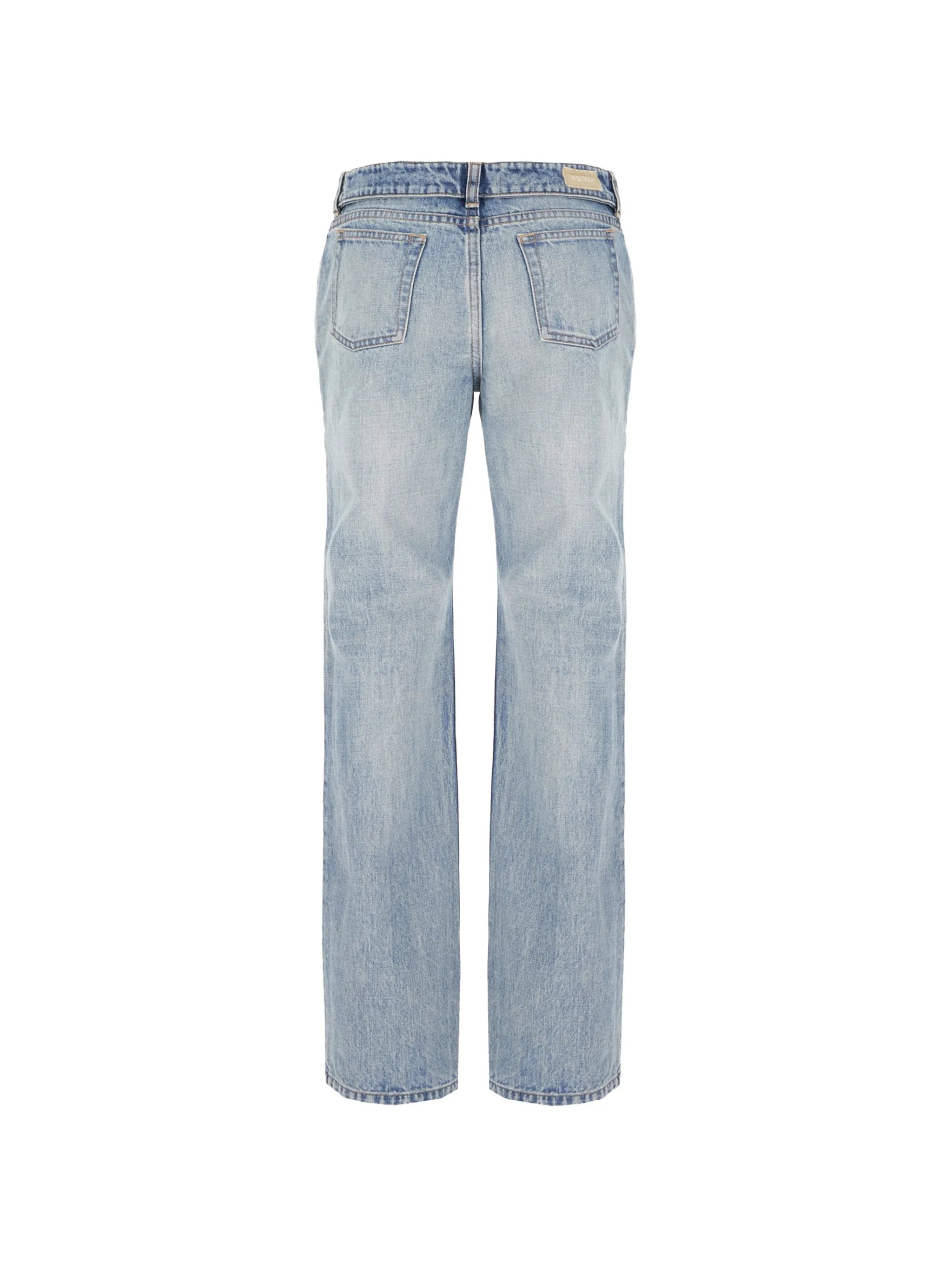 faded-effect jeans