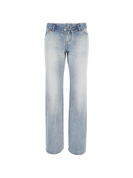 faded-effect jeans
