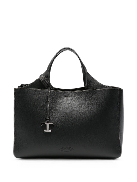 Hanging T leather tote bag