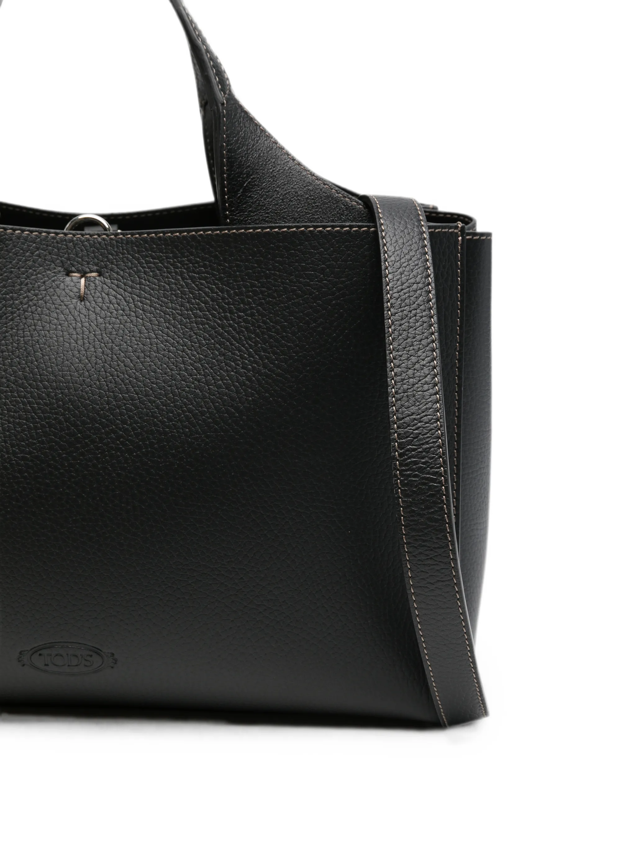 Hanging T leather tote bag