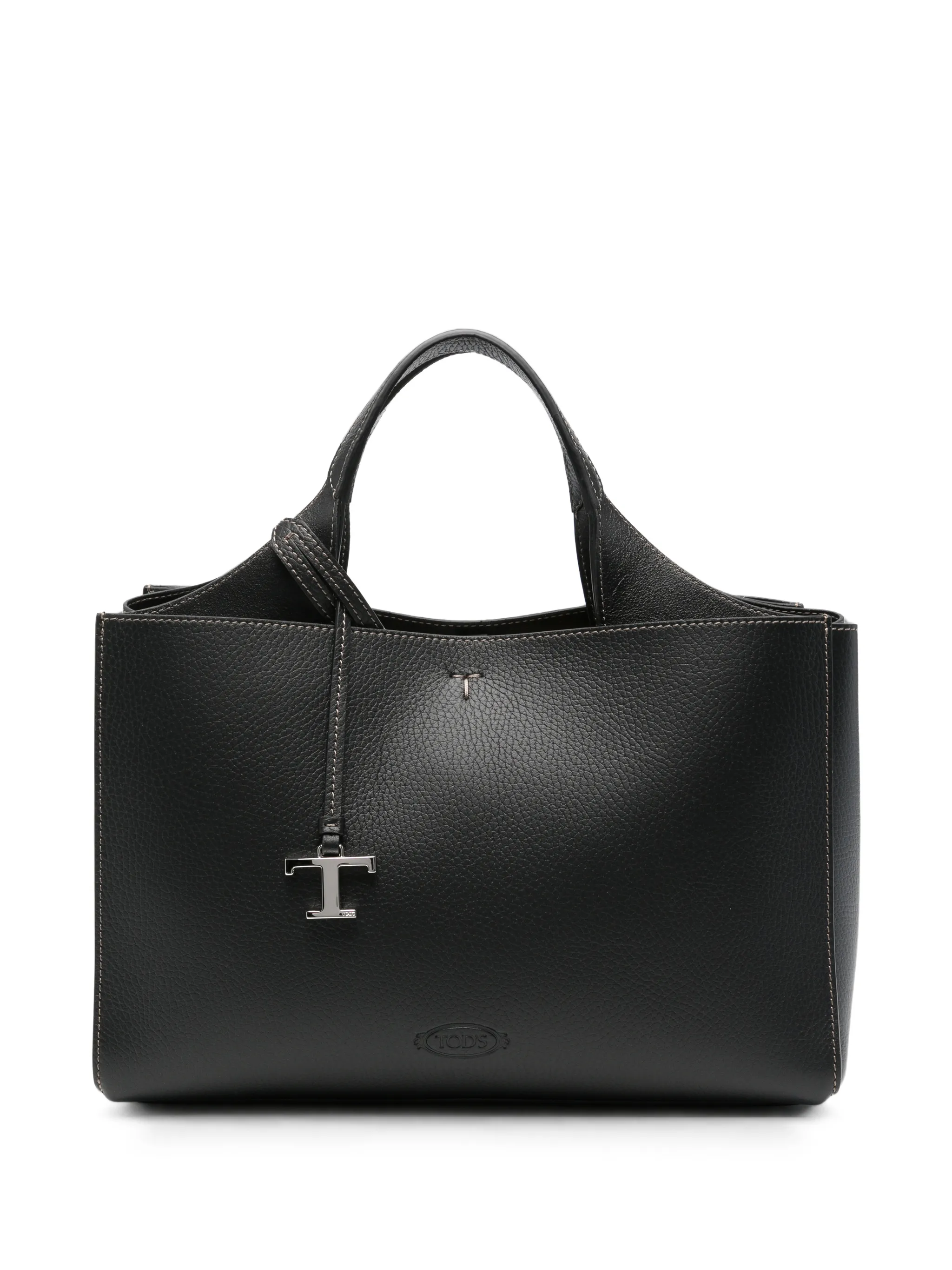 Hanging T leather tote bag
