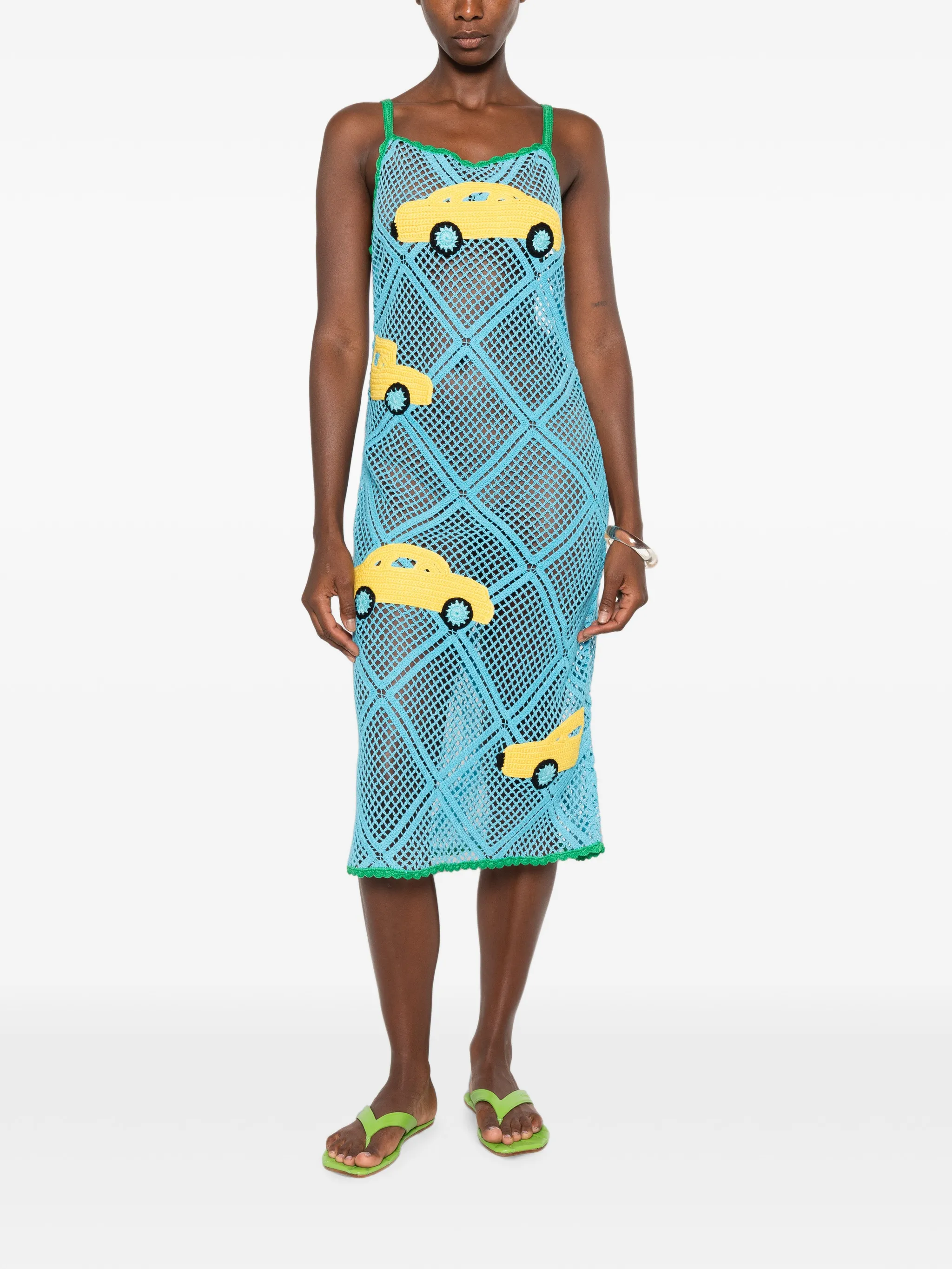 car dress in sky blue