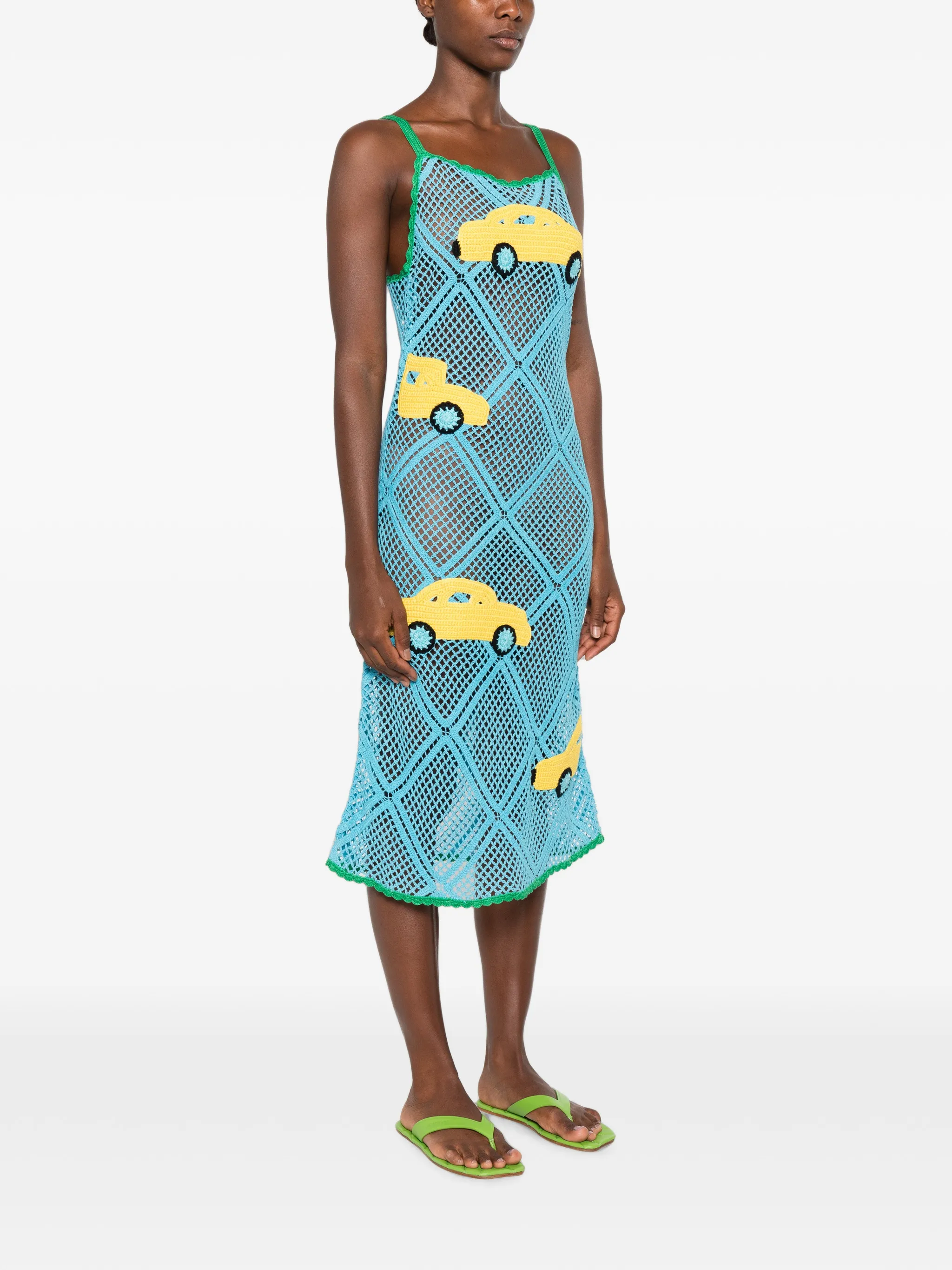 car dress in sky blue