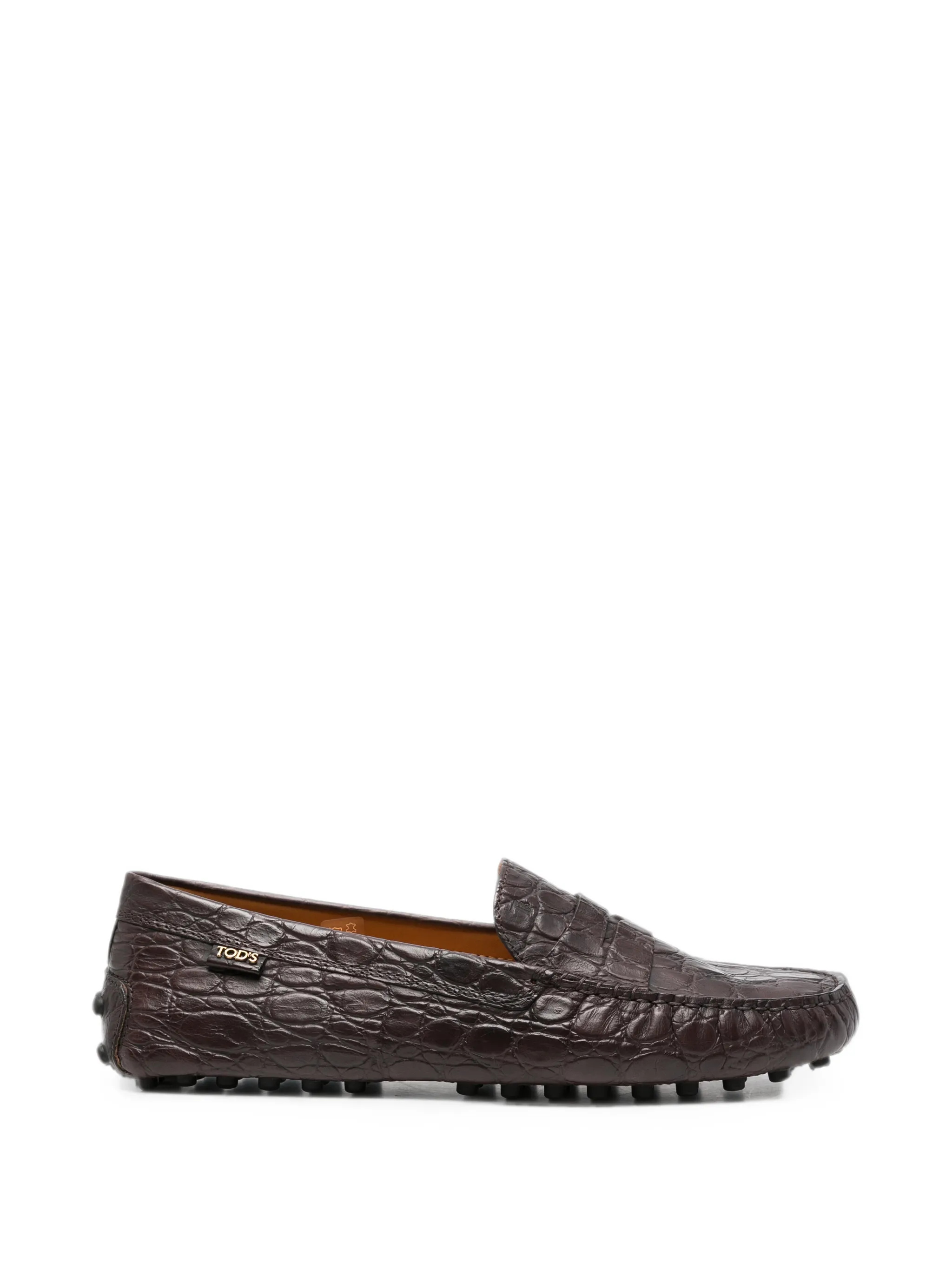Gommino 22L croc-effect leather loafers