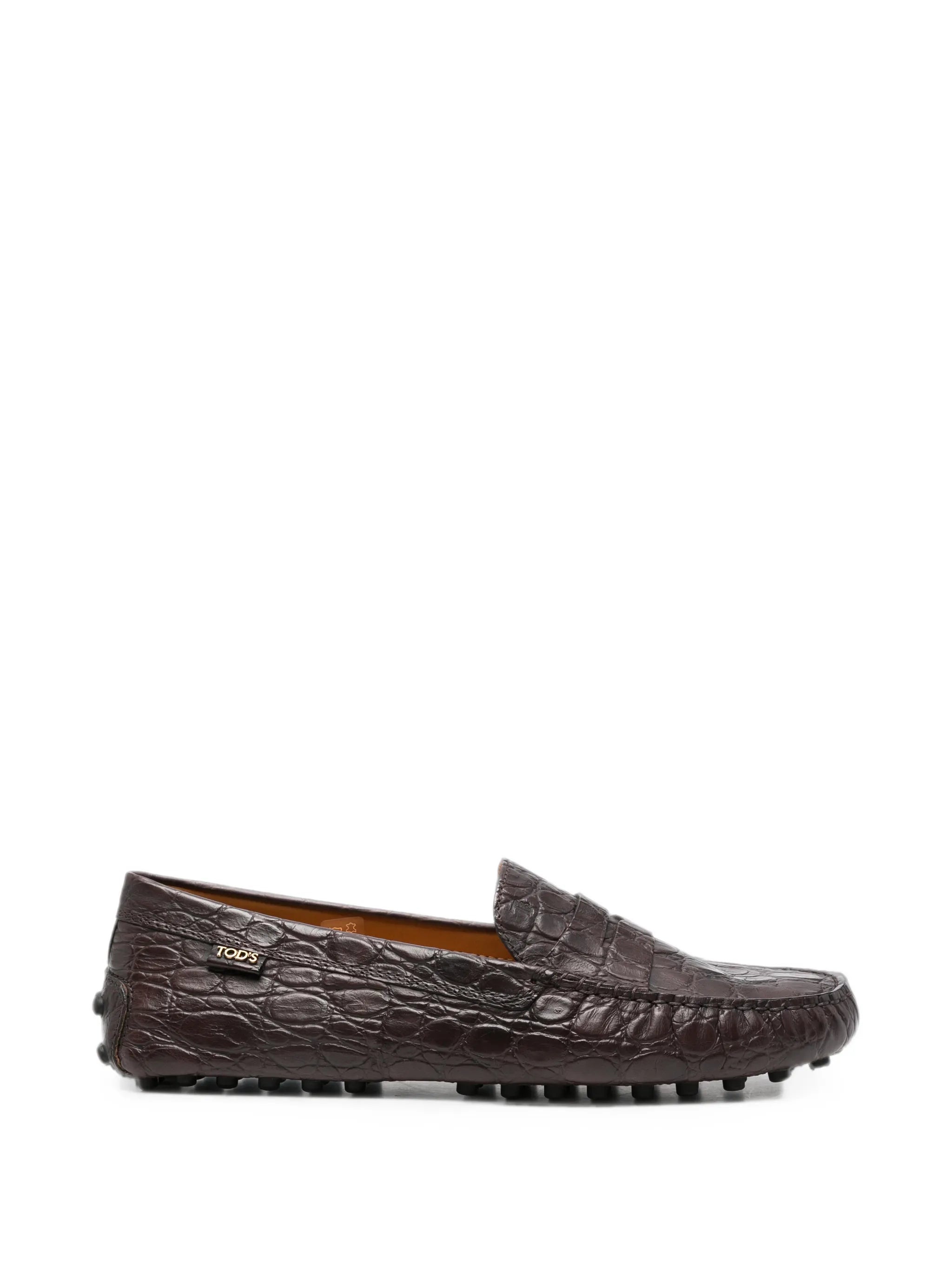 Gommino 22L croc-effect leather loafers