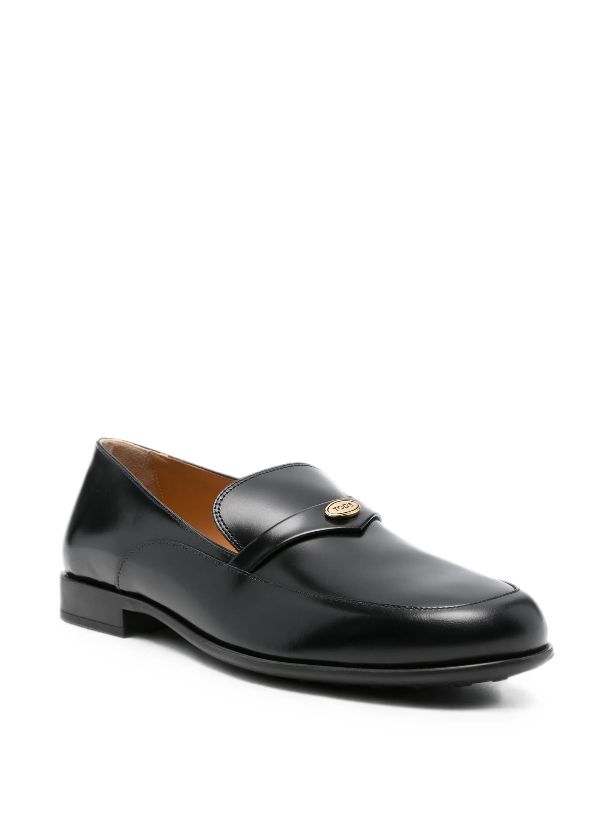 logo-plaque loafers