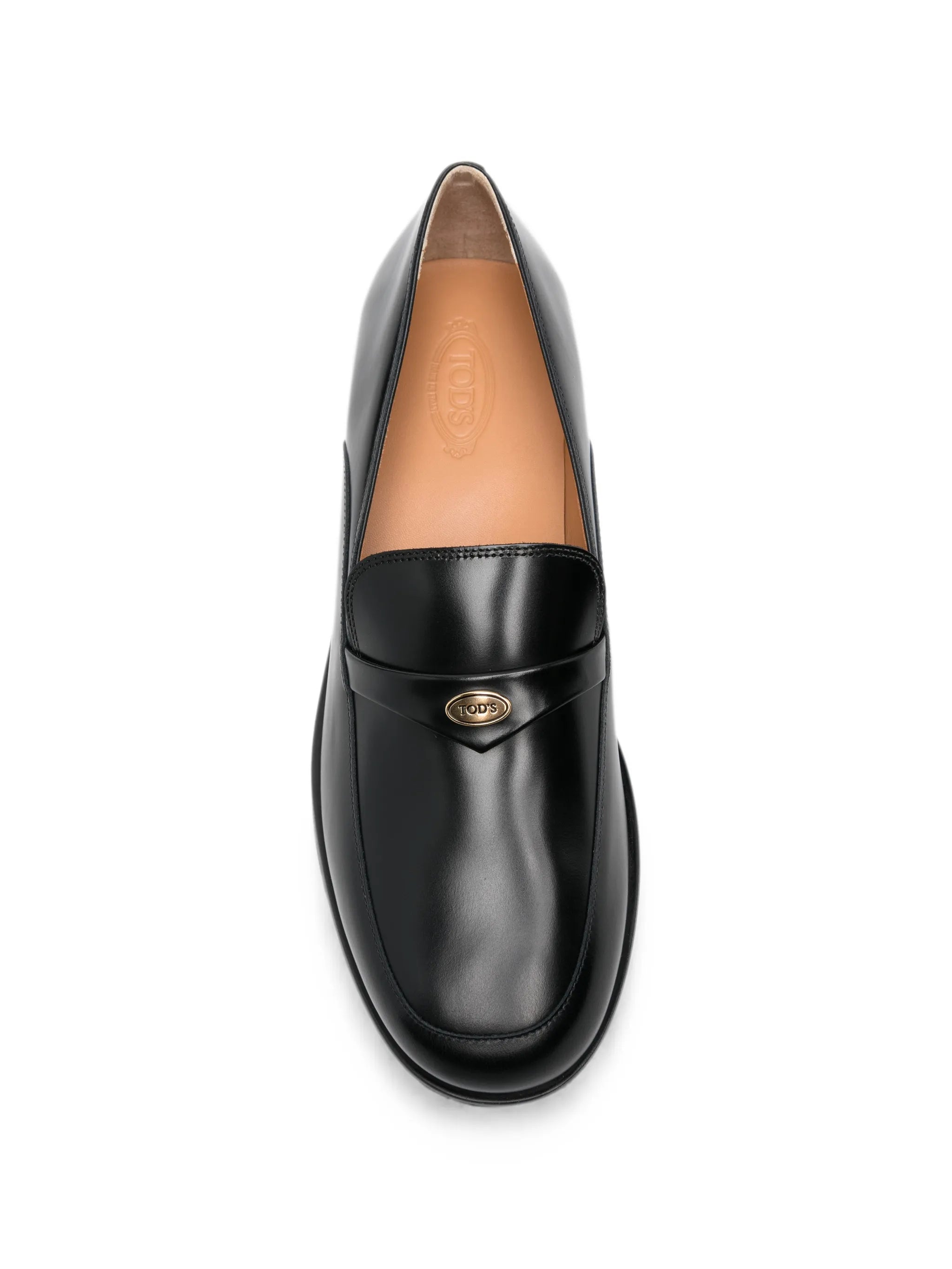 logo-plaque loafers