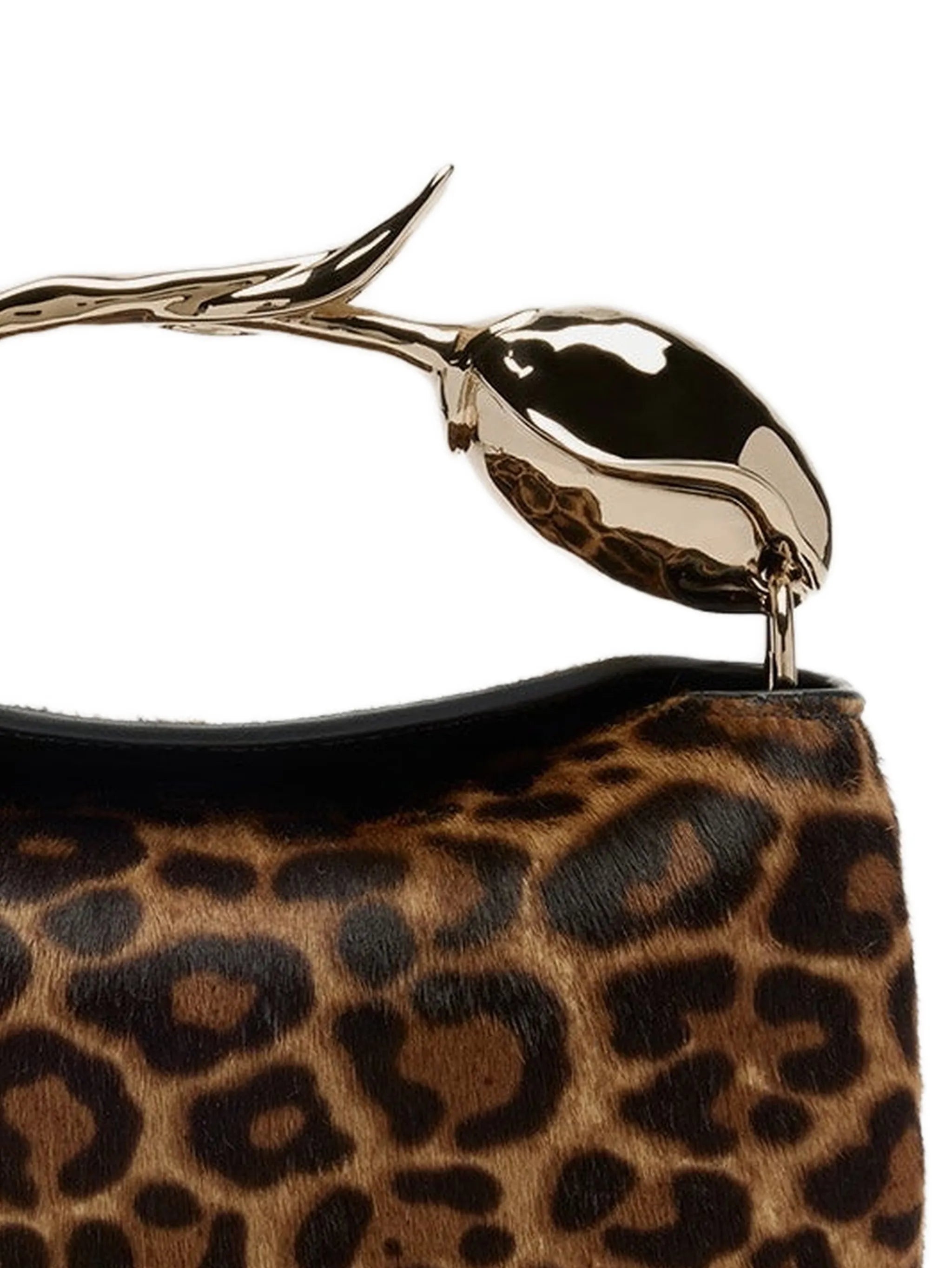mini Bloom leopard-print tote bag