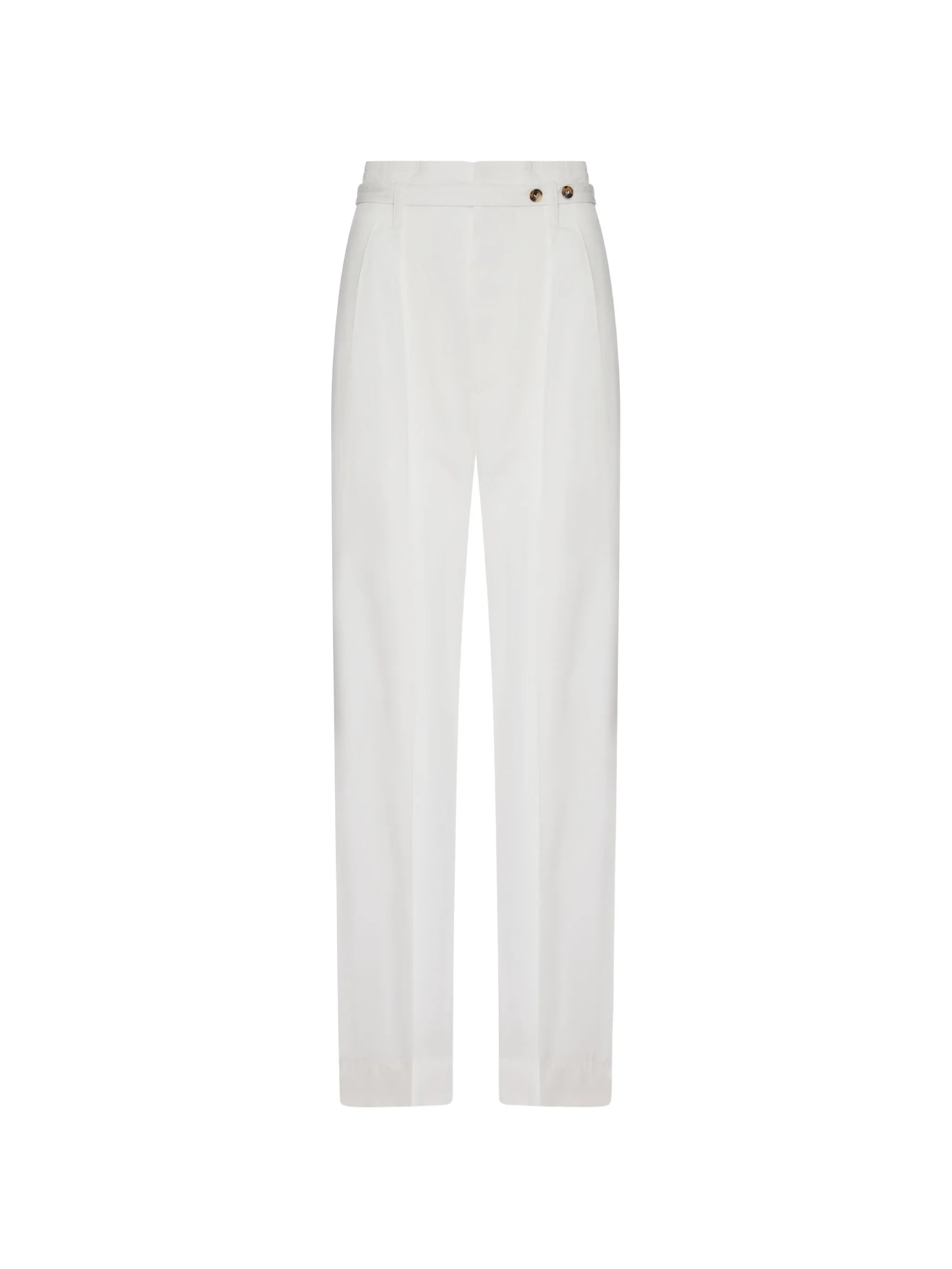 button-embellishment tailored trousers