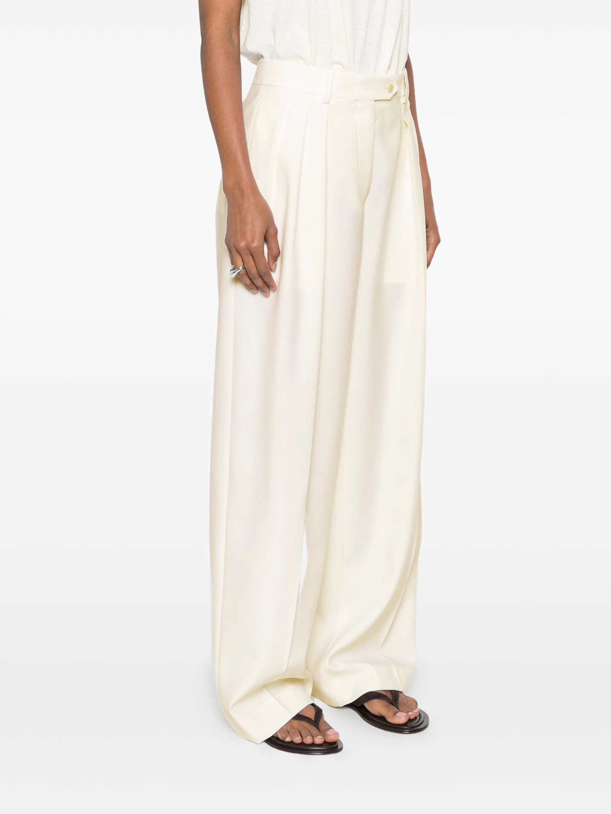 Alexandra pleated trousers