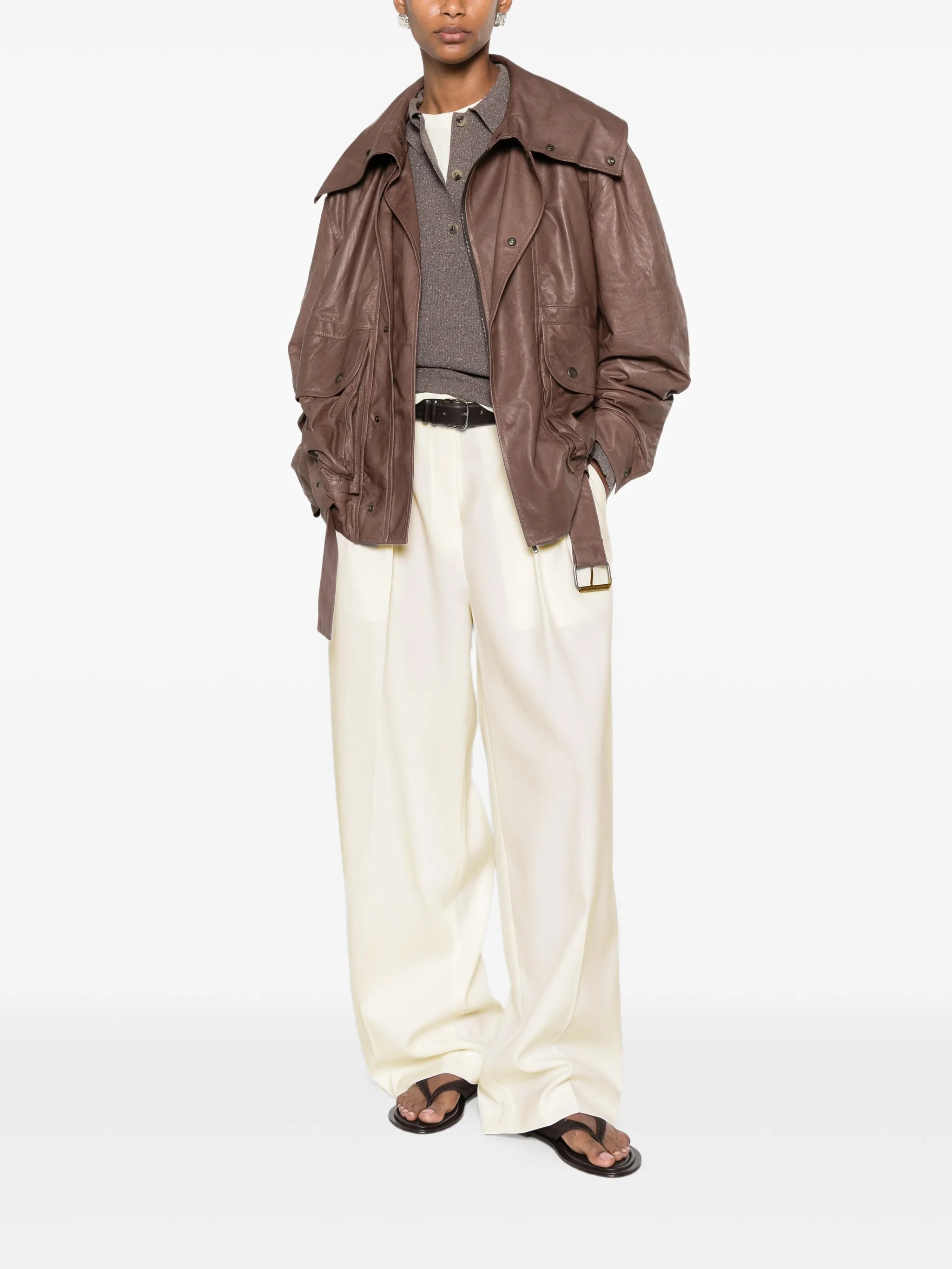 Alexandra pleated trousers