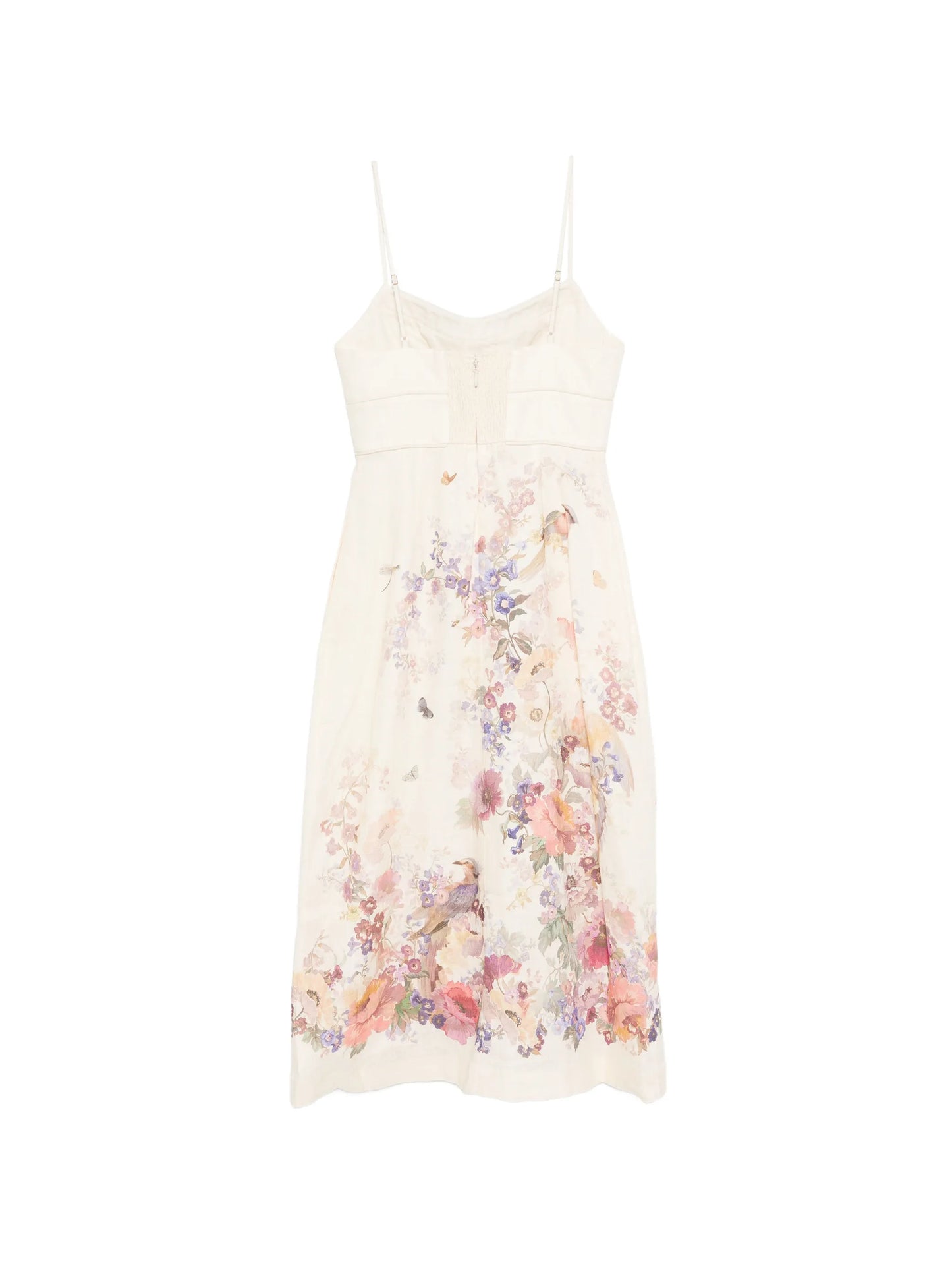 floral-print midi dress