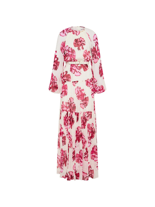 Damask Rose maxi dress