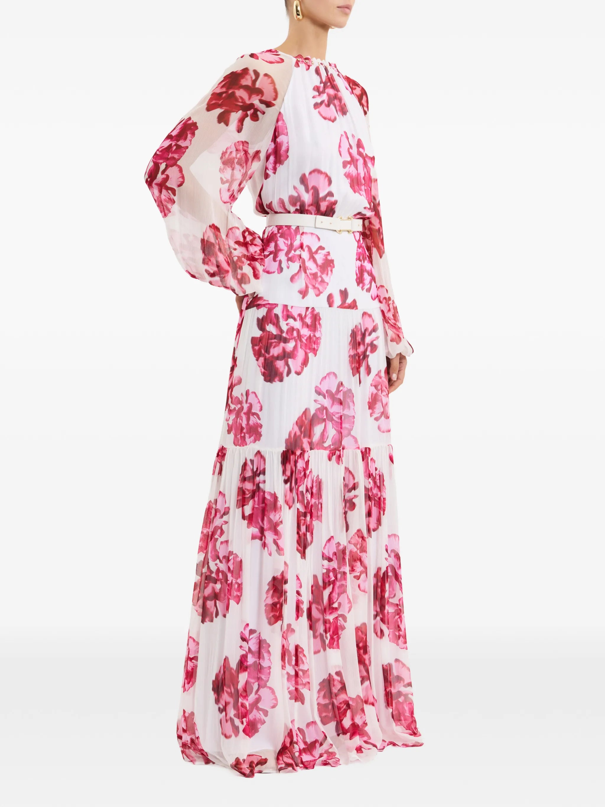 Damask Rose maxi dress