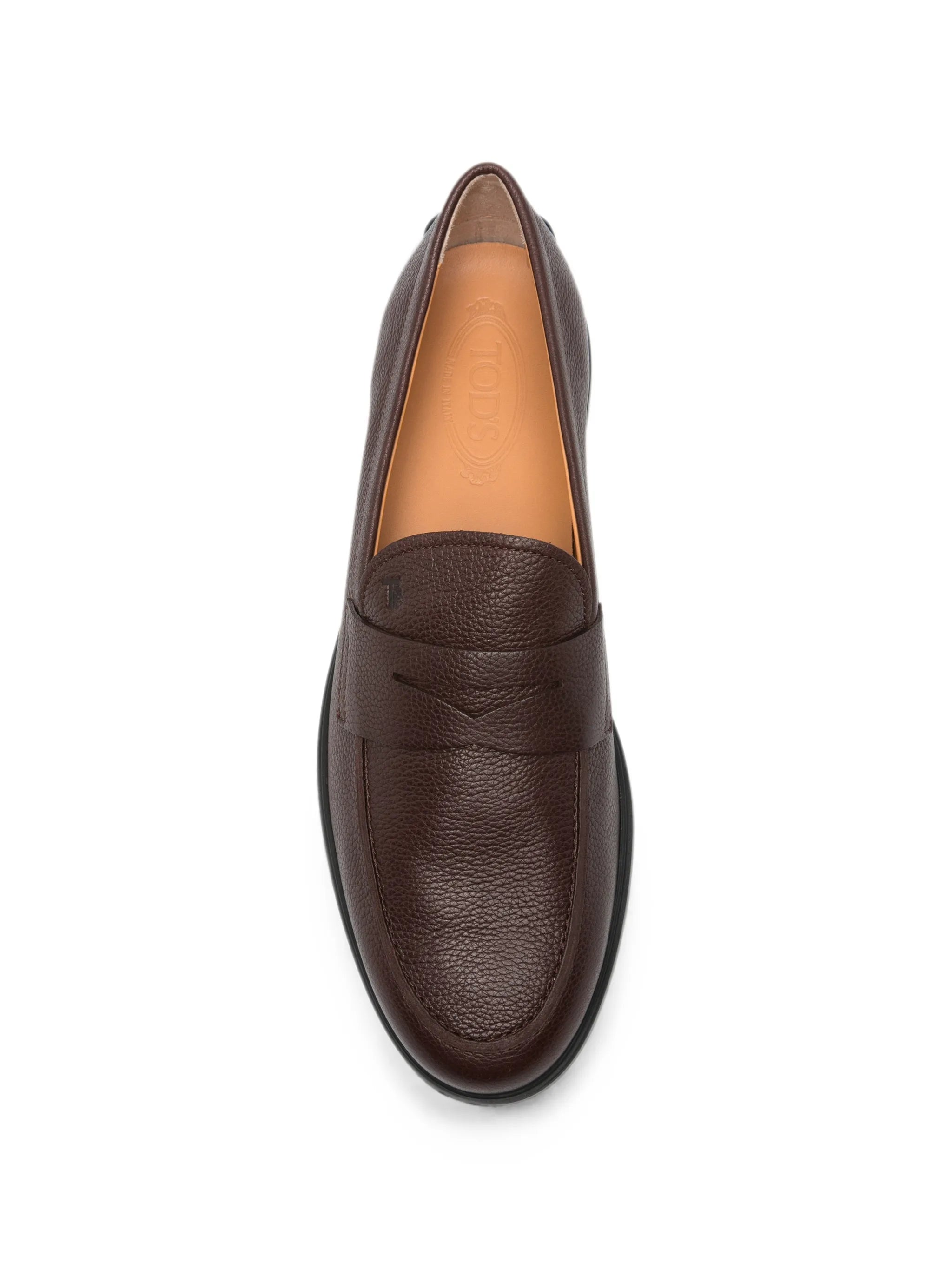 Gommino pebble-detail leather loafers