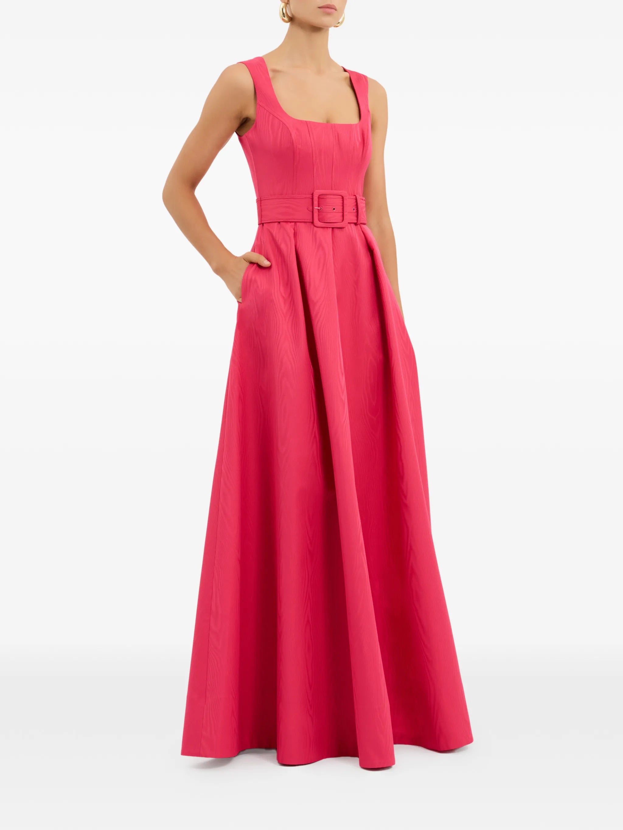 Rosalia belted gown