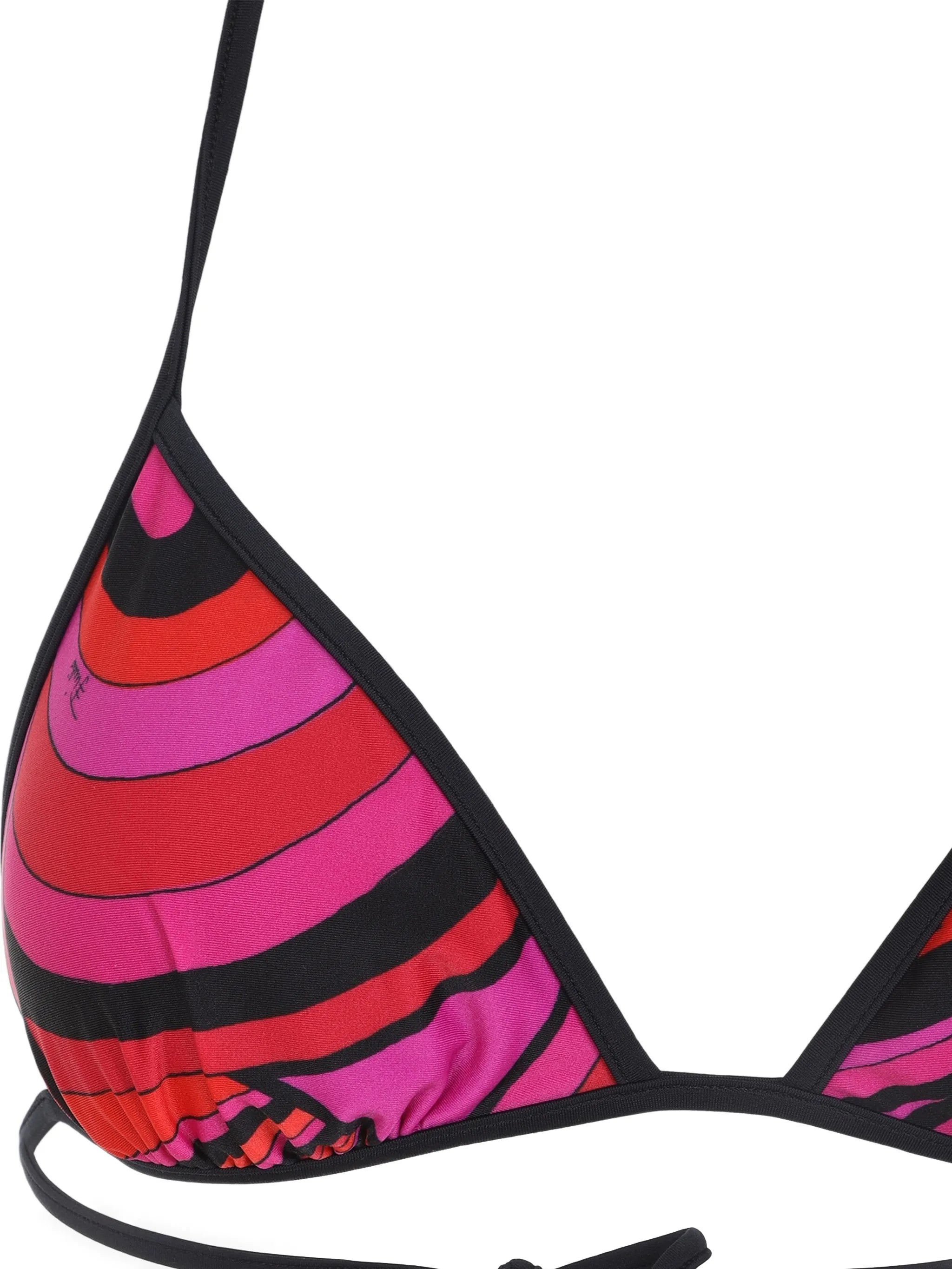 Iride-print triangle bikini