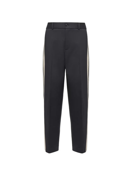 STRETCH CTN-NYLON BLEND TRACK PANTS NAVY