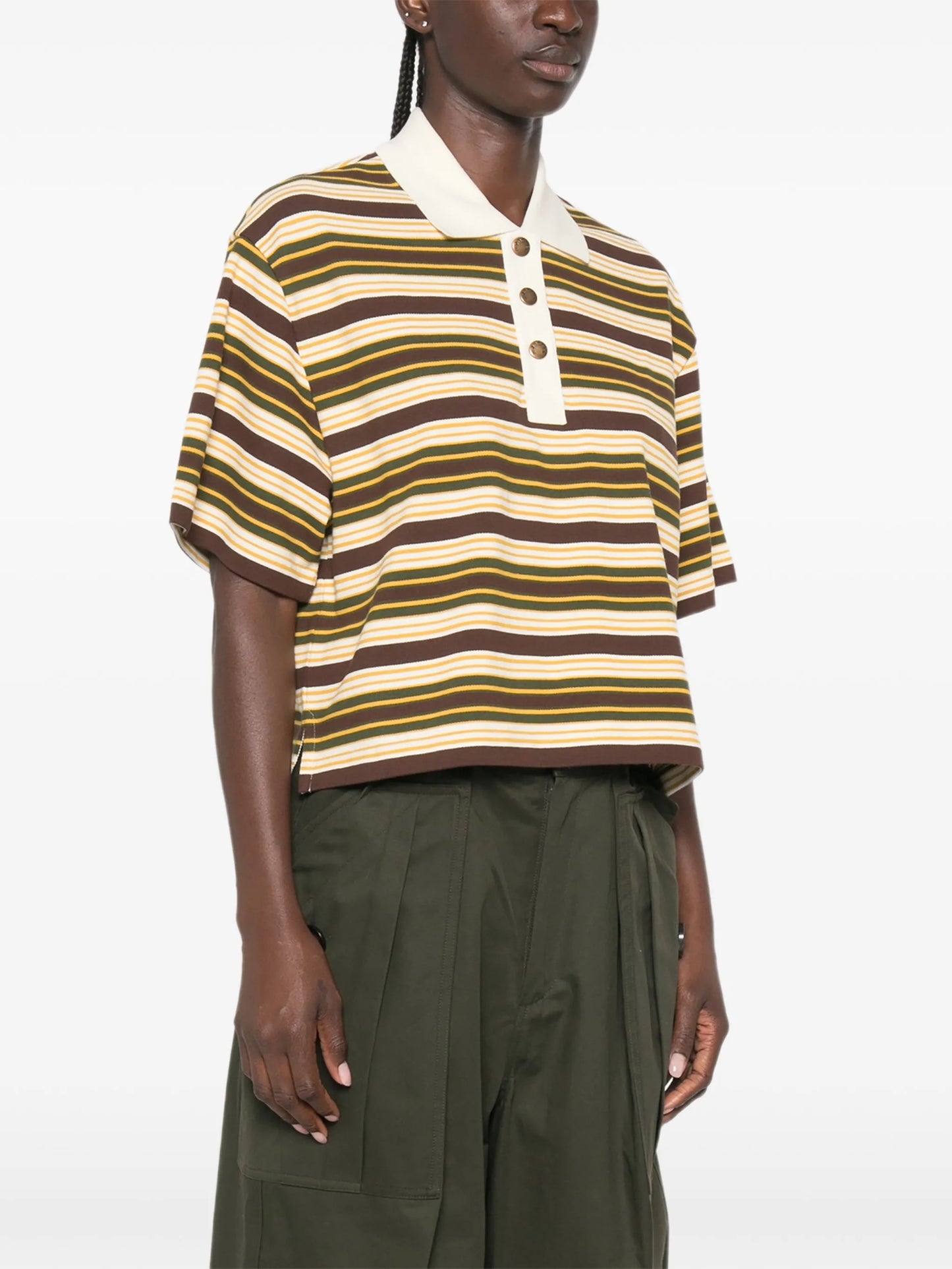 Manica Corta striped short-sleeve polo shirt