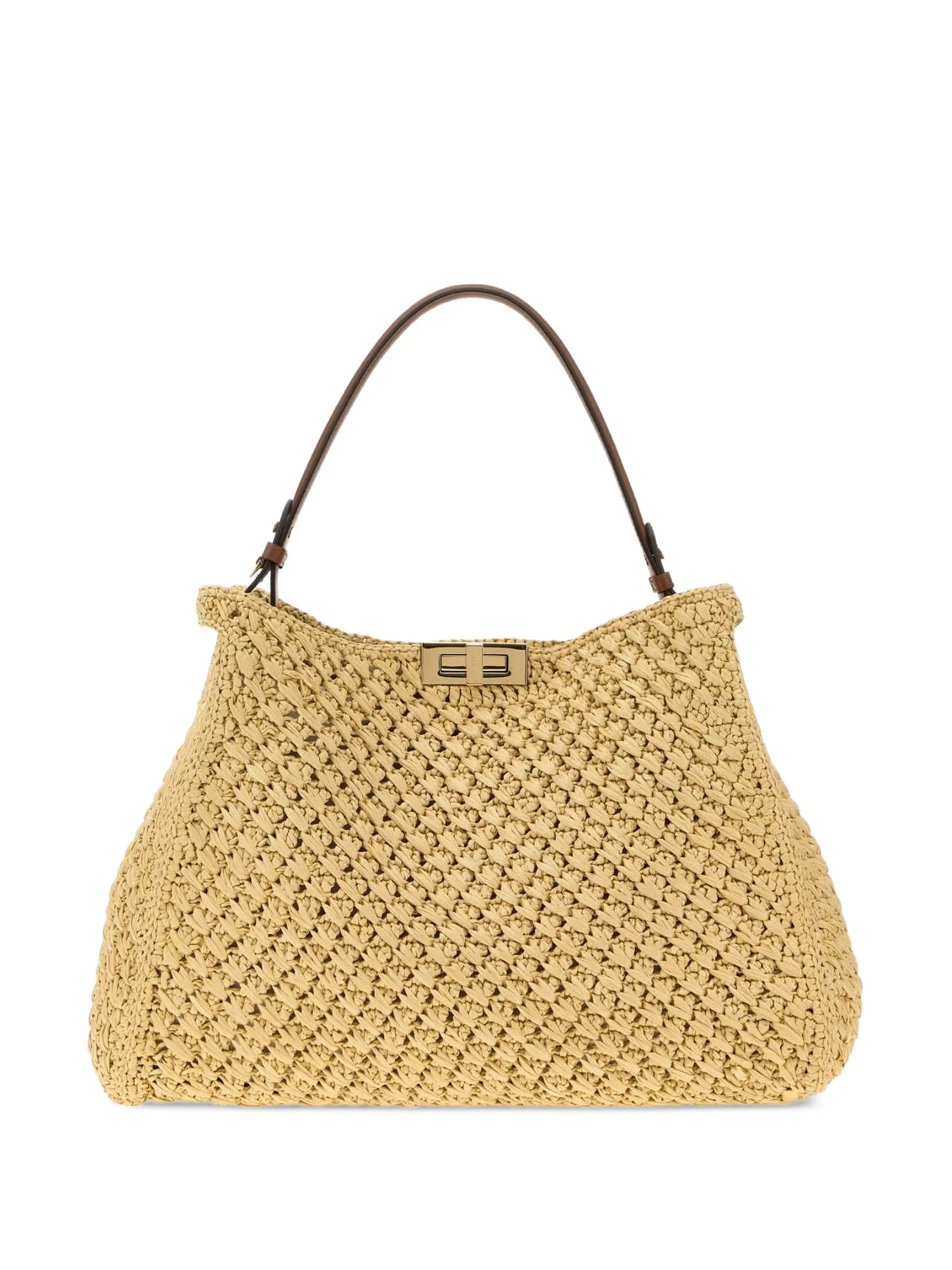 Fendi Way woven shoulder bag
