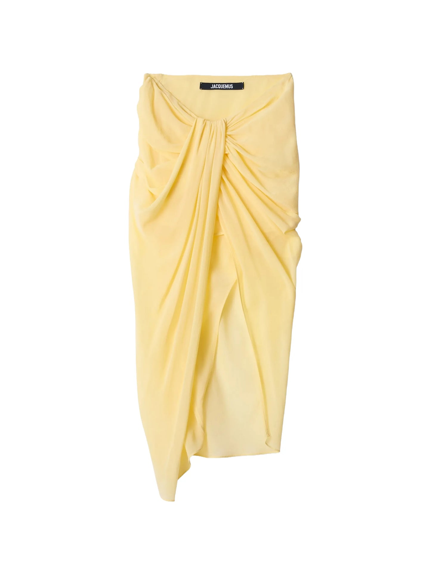 draped asymmetric skirt